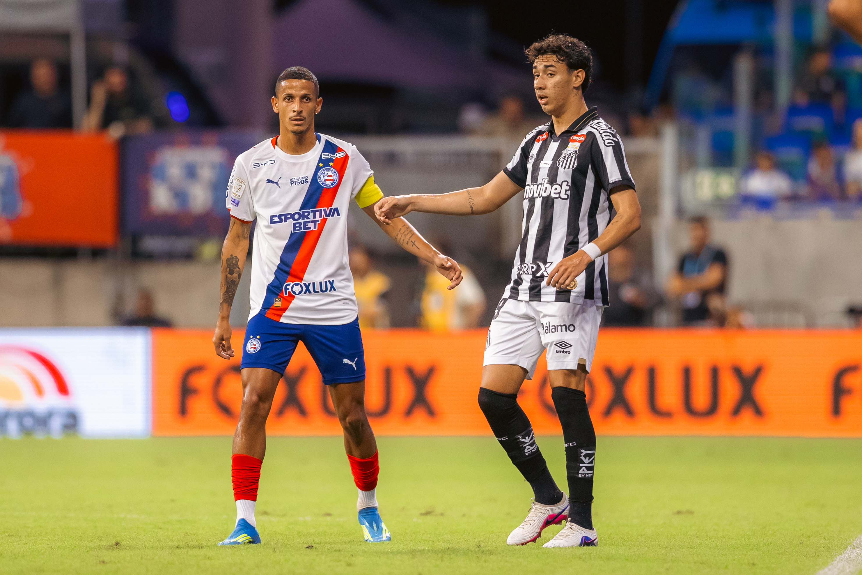 Bahia reage e arranca empate dramático contra o Santos após desvantagem de dois gols