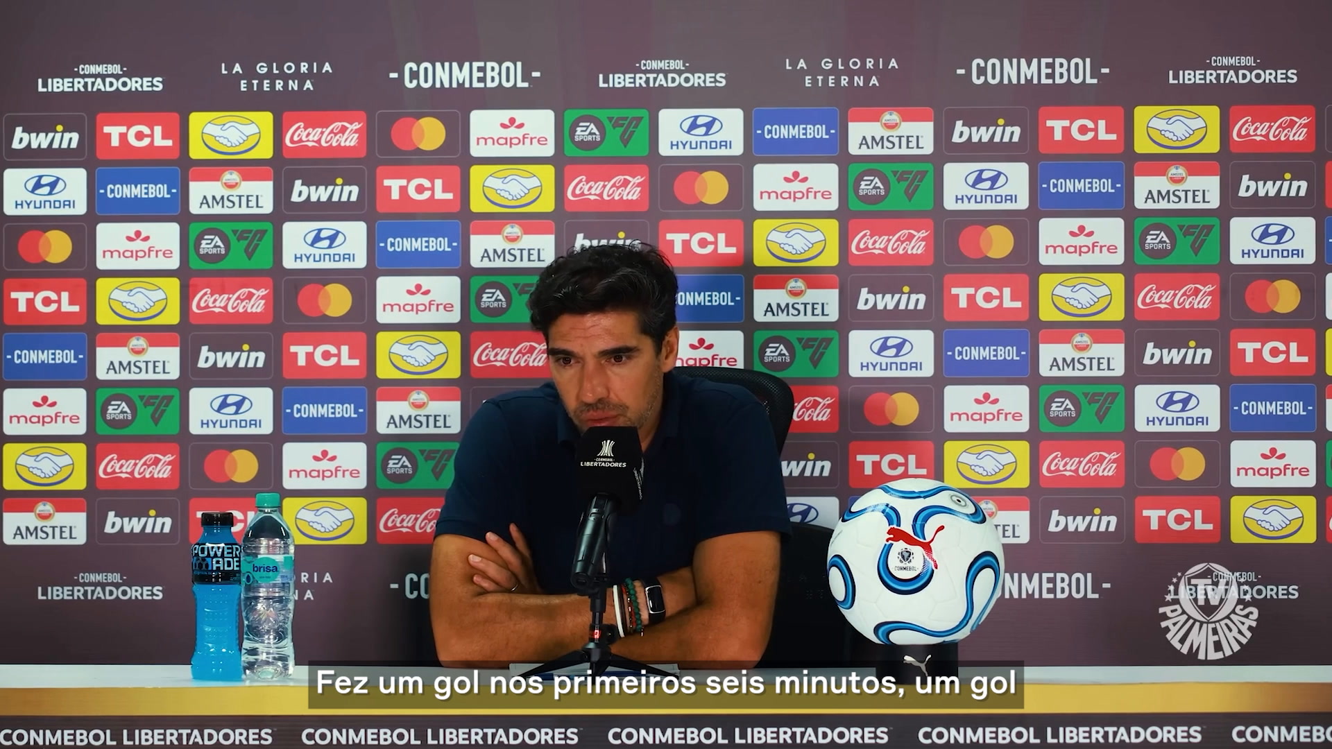 Abel Ferreira vê ‘belíssimo’ jogo, mas lamenta falta de eficácia do Palmeiras