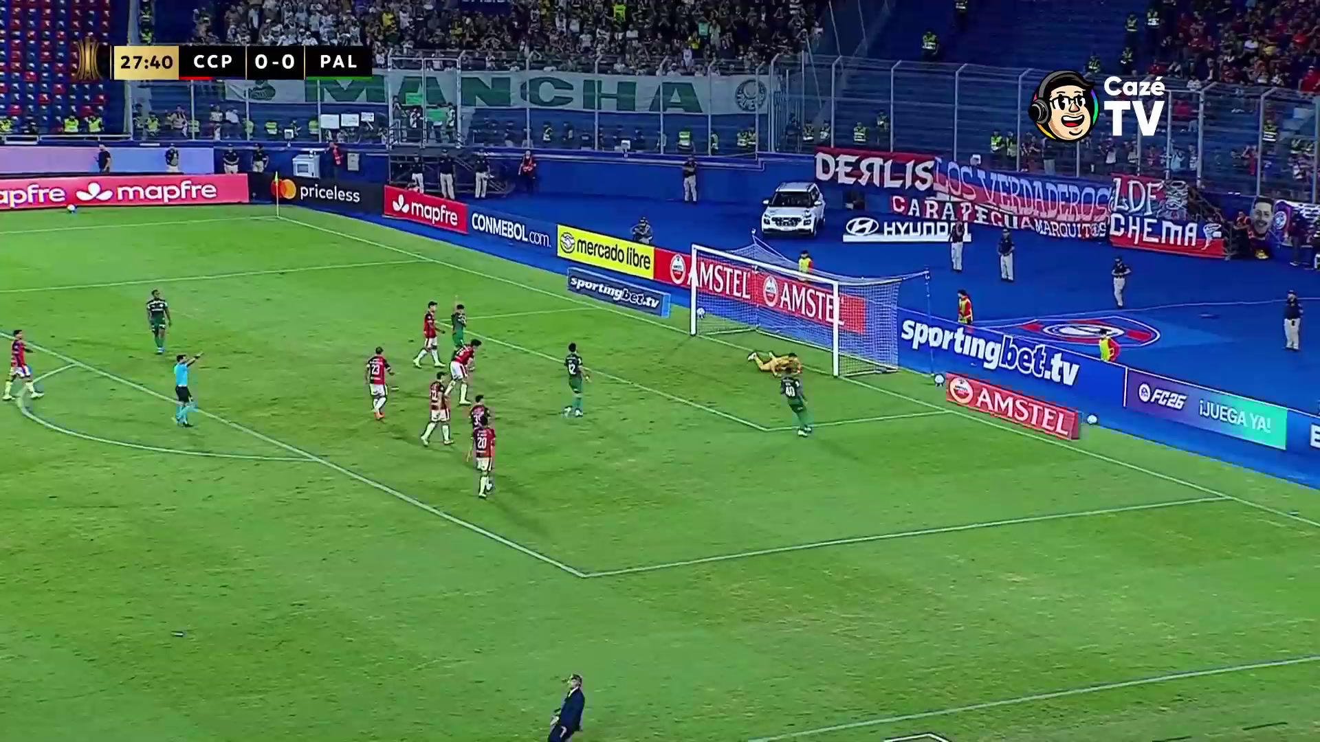 Cerro Porteño e Palmeiras empatam em duelo eletrizante pela Copa Libertadores