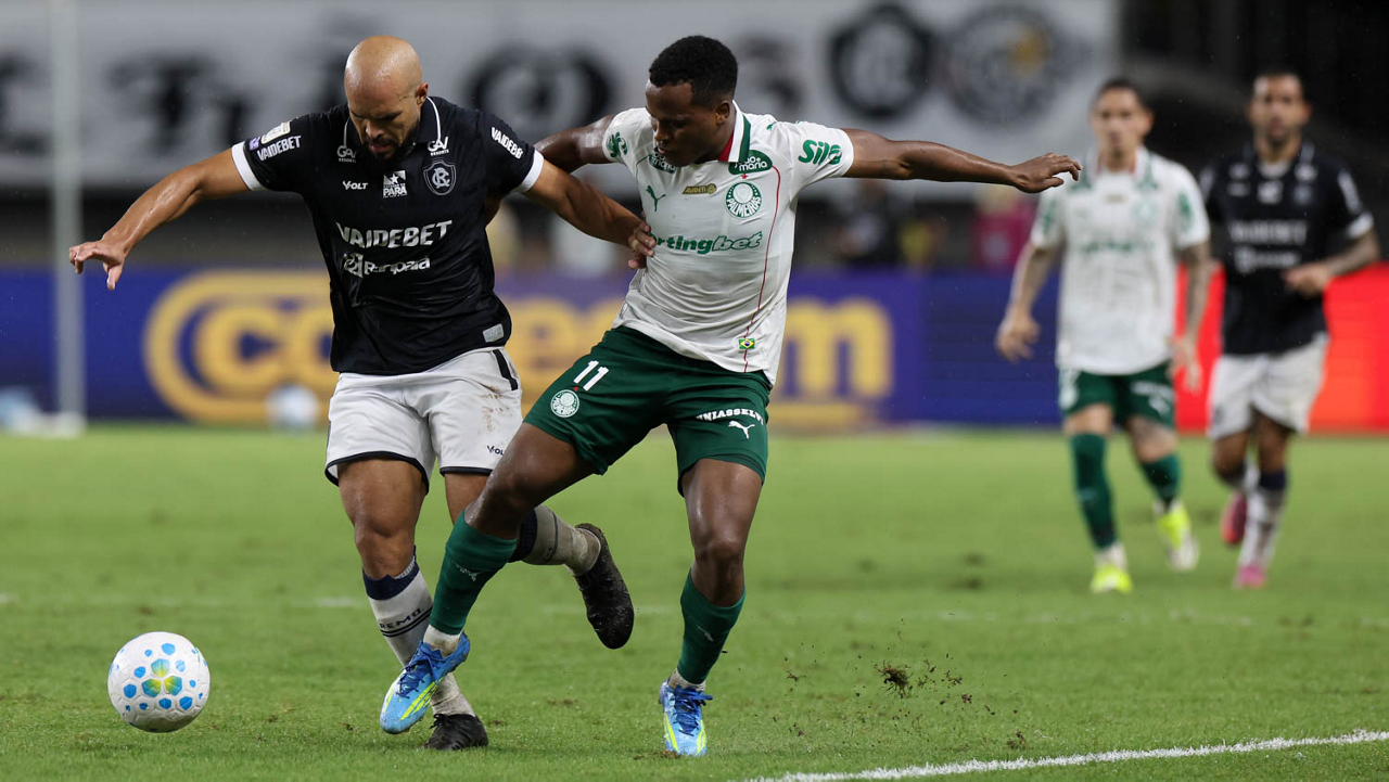 Palmeiras é superado em gramado encharcado e não consegue vencer o Remo