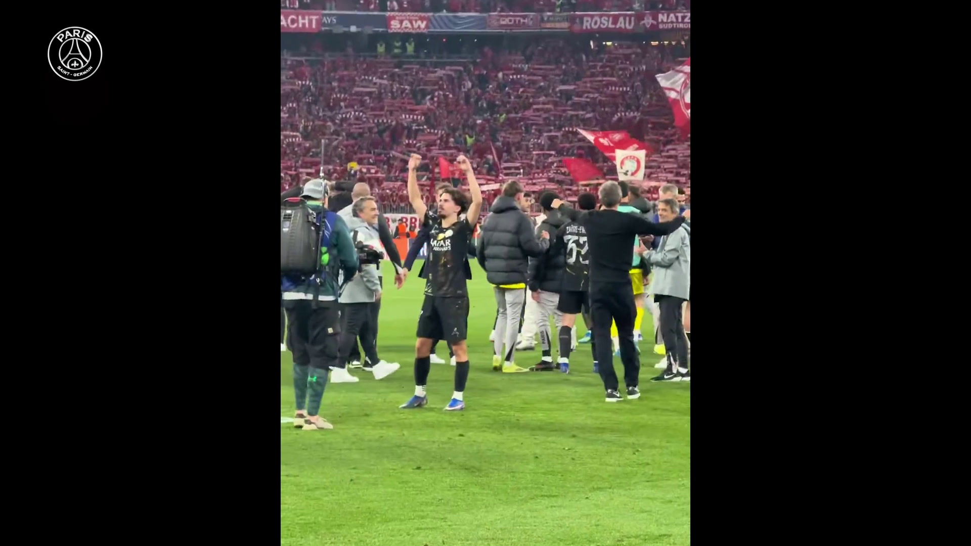 PSG celebra em Munique após garantir finais consecutivas da Liga dos Campeões