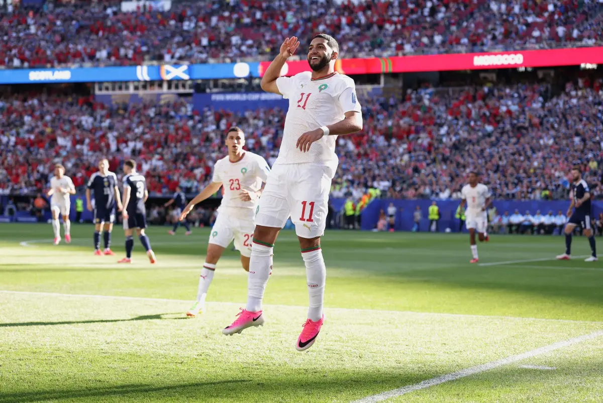 Com gol relâmpago, Marrocos vence Escócia e assume a ponta do grupo do Brasil na Copa