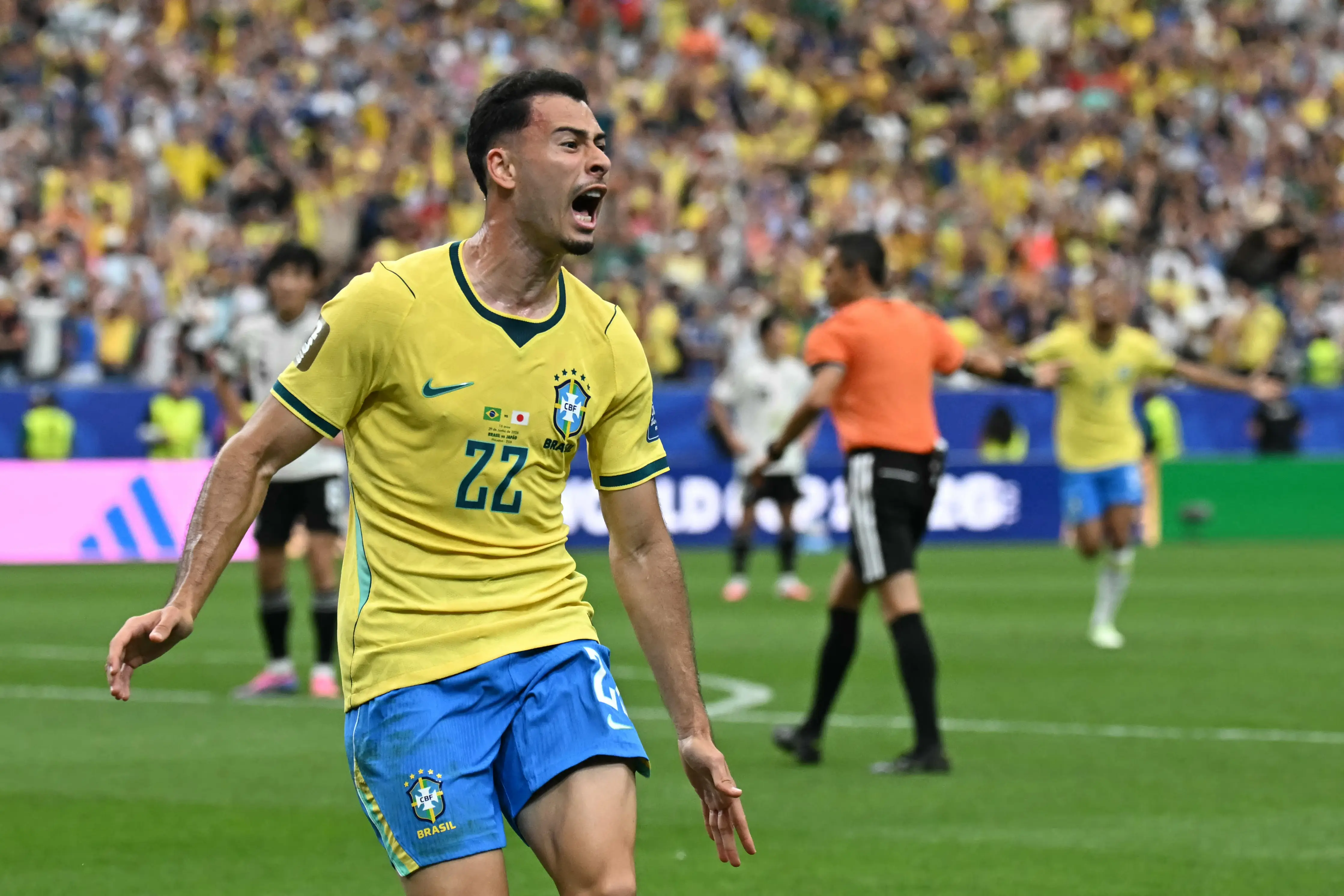 Gabriel Martinelli valoriza reação do Brasil e festeja gol: "A ficha vai cair daqui um tempo"