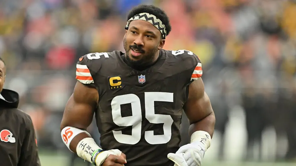 Melhor defensor da temporada 2025/26 na NFL, Myles Garrett é trocado para os Rams