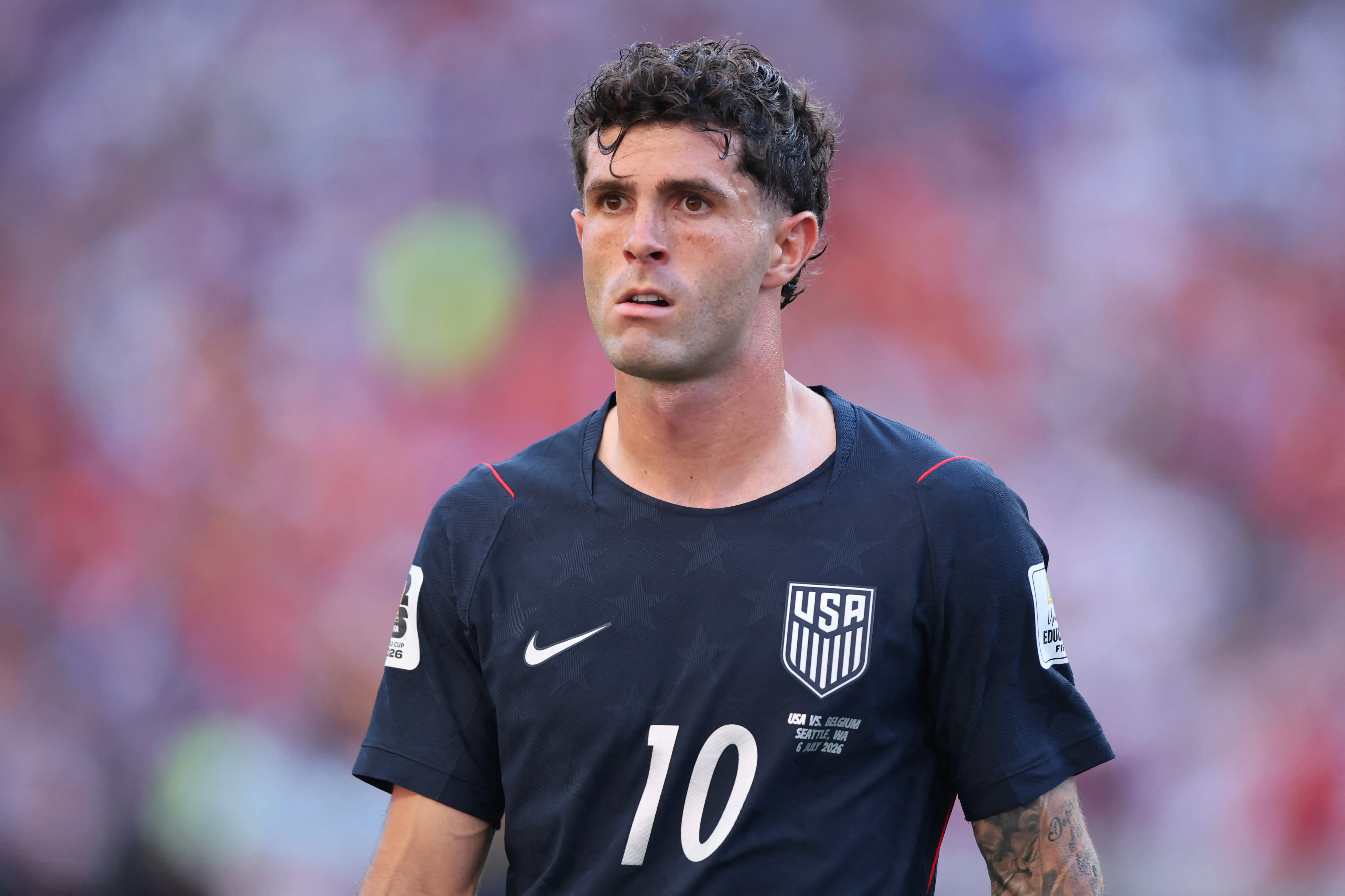 Pulisic sofreu microfratura na eliminação dos EUA contra Bélgica