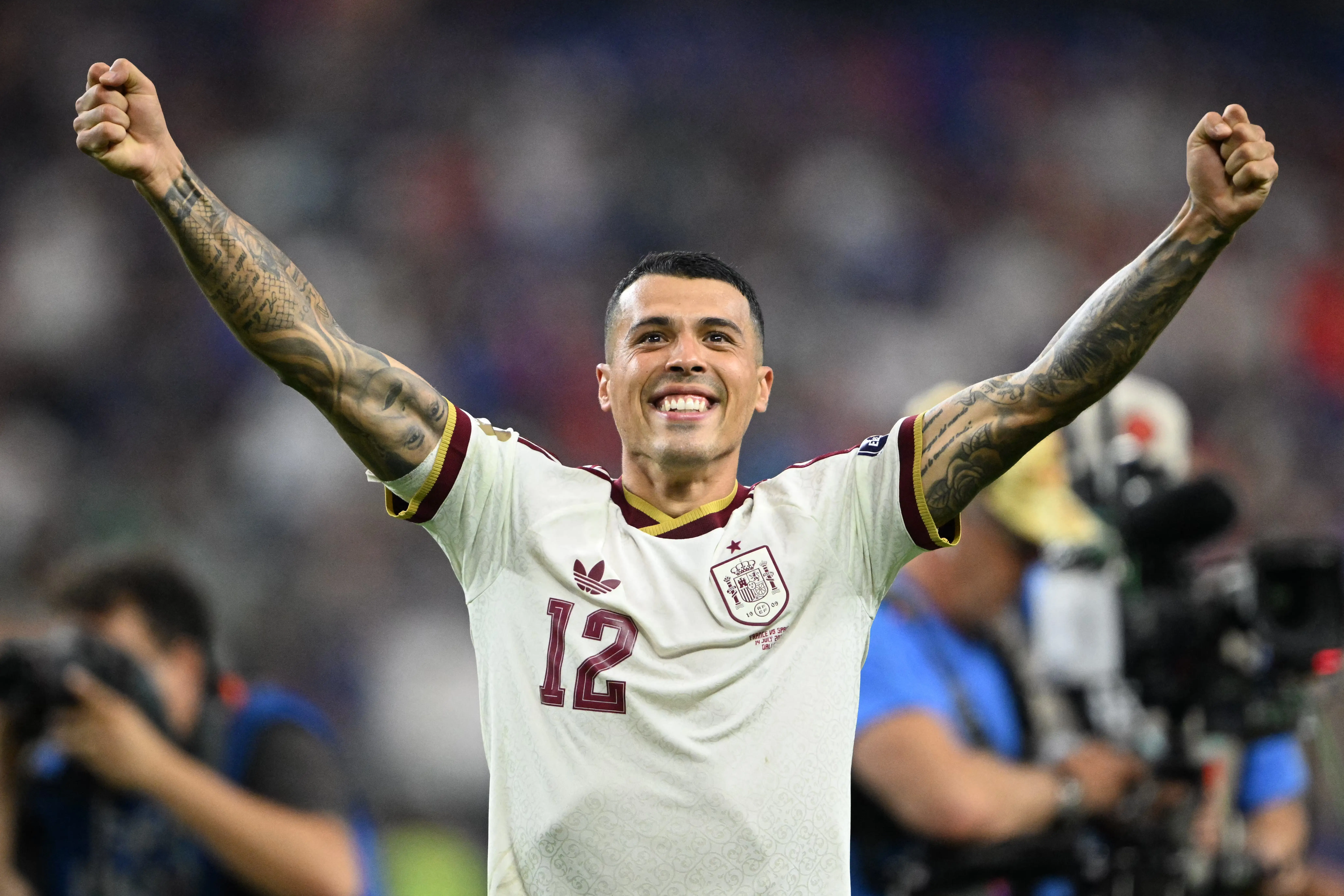 Após marcar contra a França, Pedro Porro celebra classificação à final da Copa