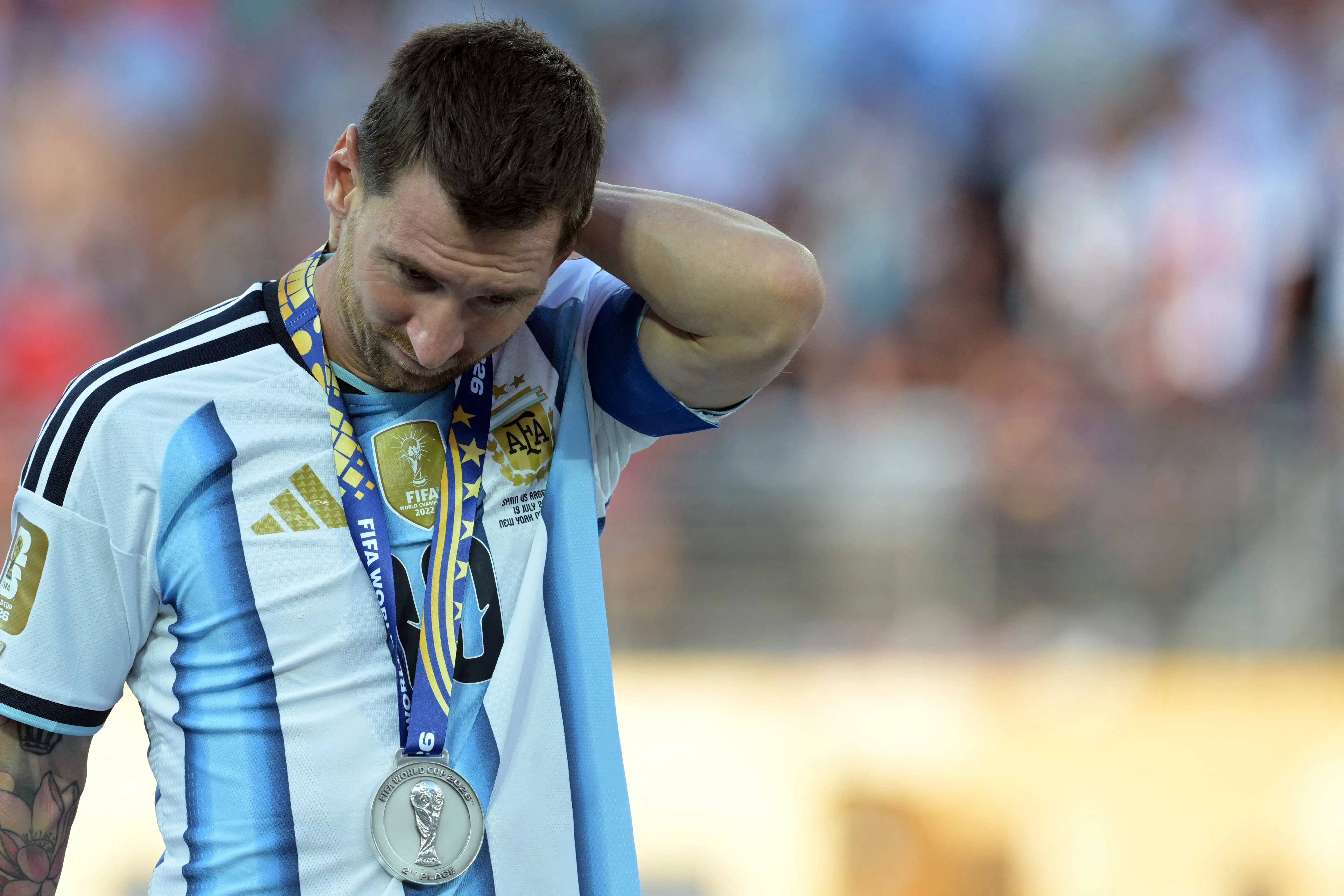 Sem Messi, parte da seleção argentina retorna a Buenos Aires