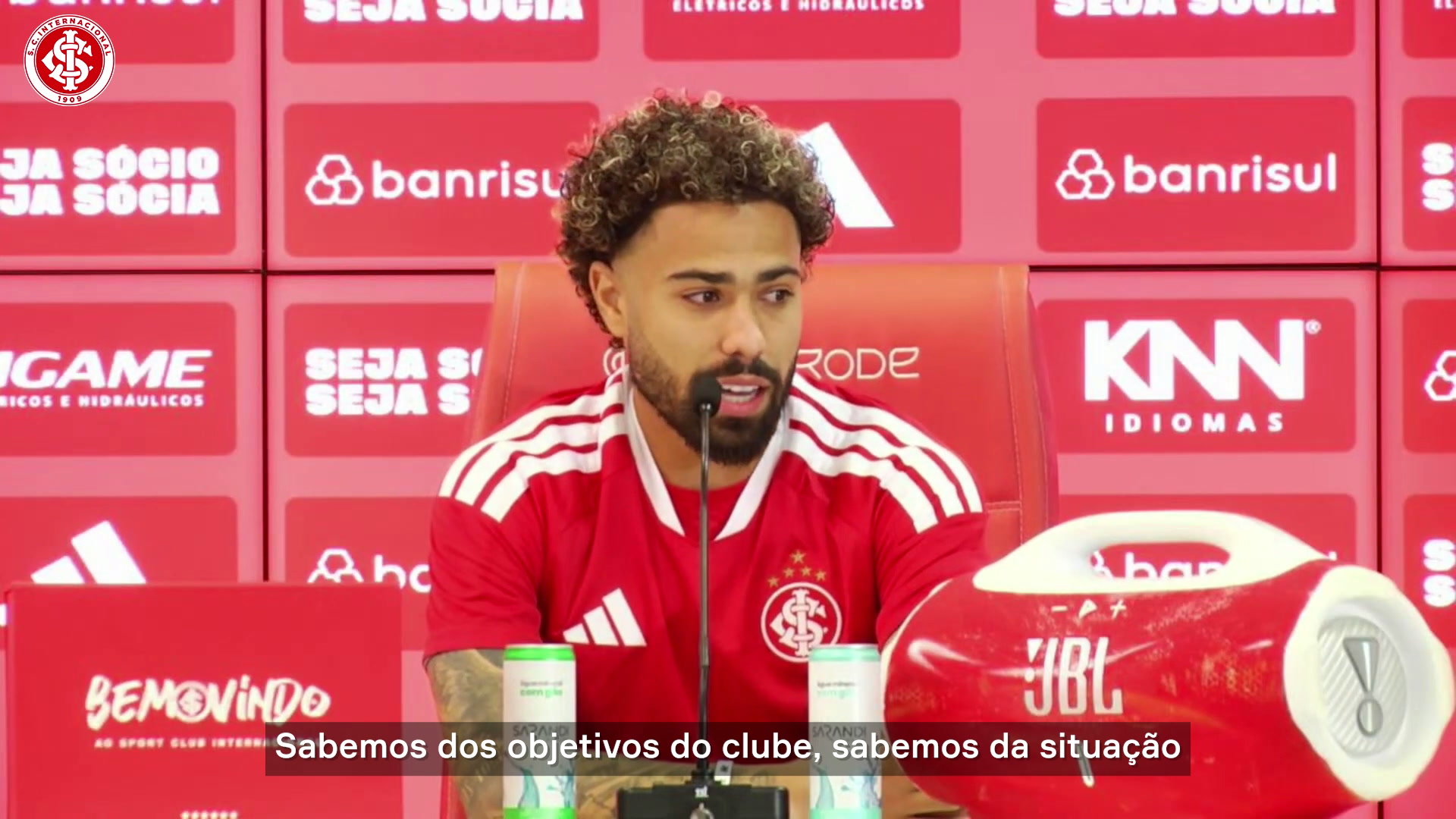Calebe é apresentado e aposta em ‘virada de chave’ do Inter