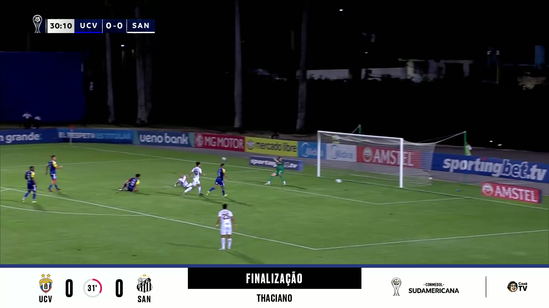 Incrível! Thaciano perde grande chance para o Santos; veja