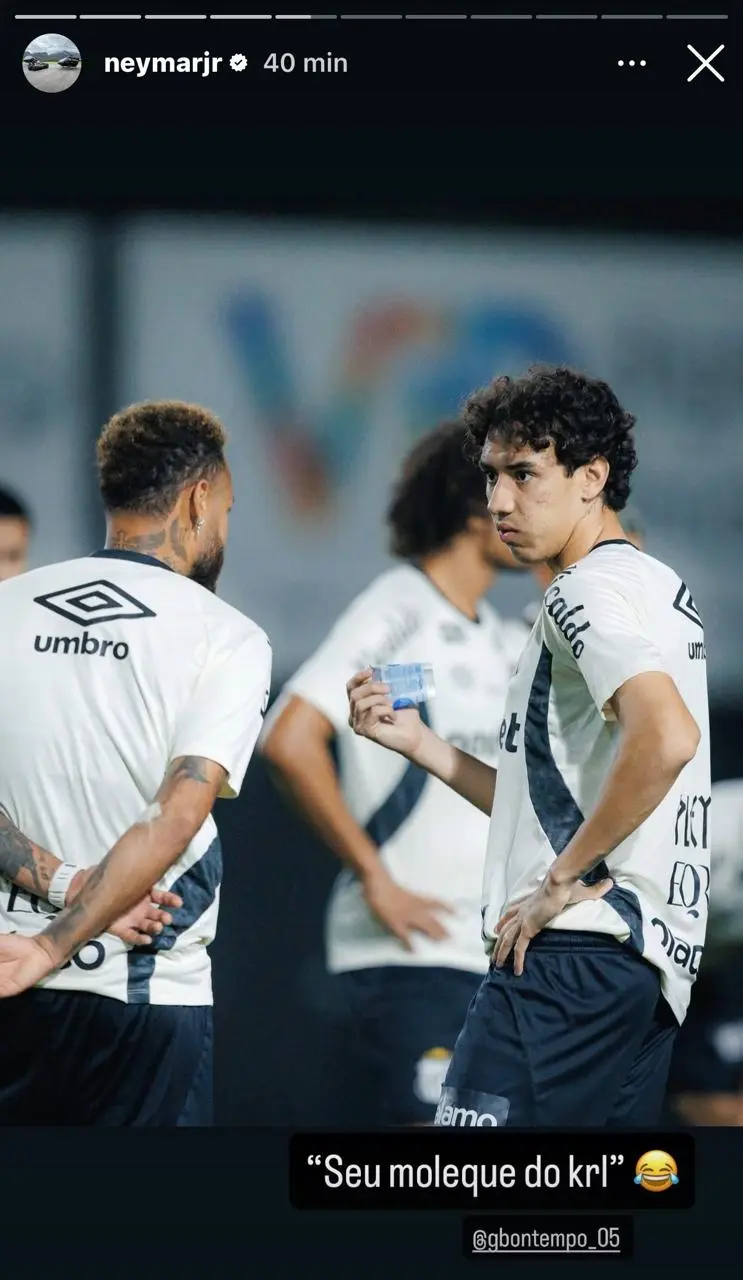 Neymar posta foto com Bontempo e brinca: “Moleque do c…”