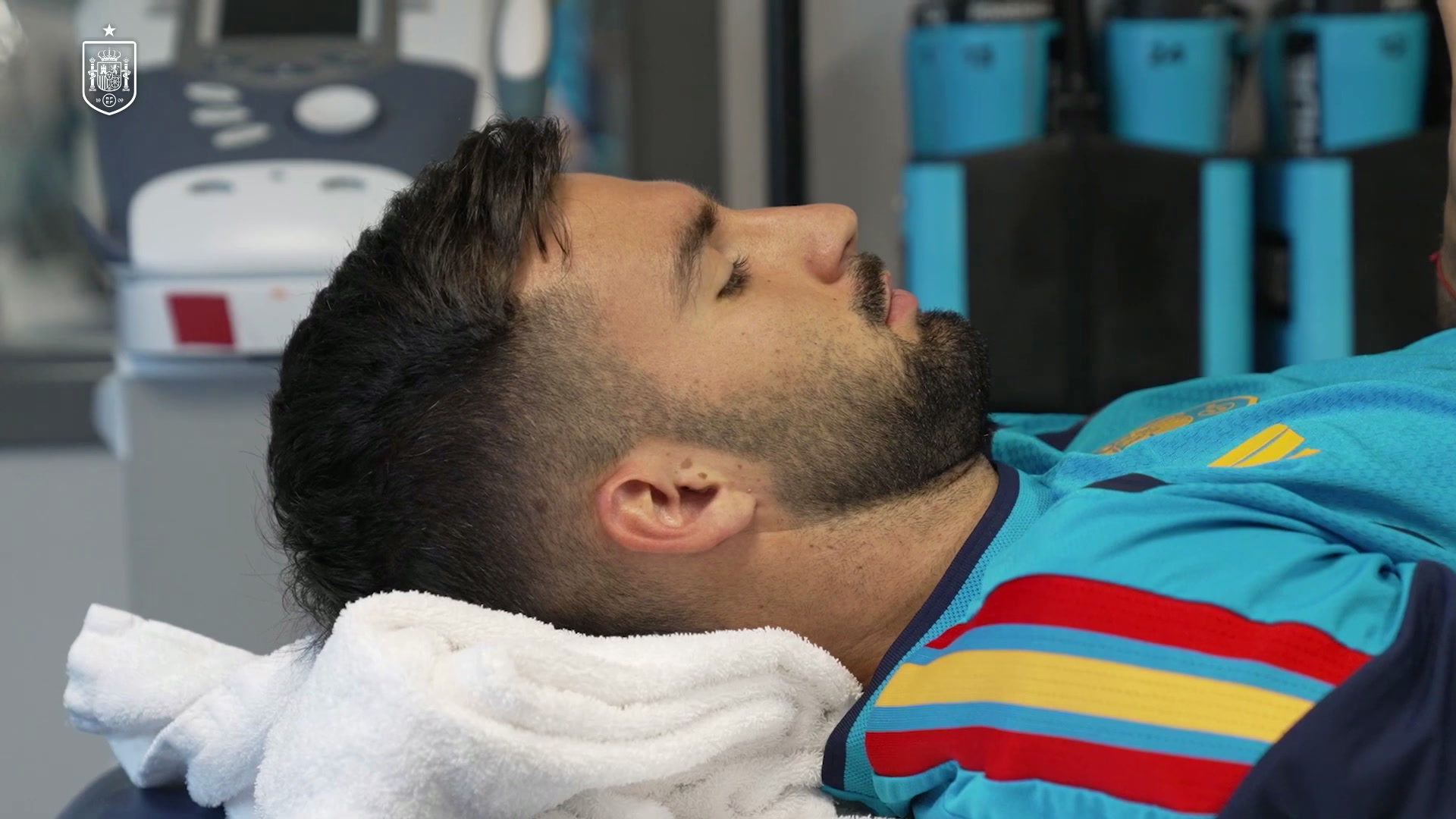 Espanha treina na academia antes da final da Copa do Mundo