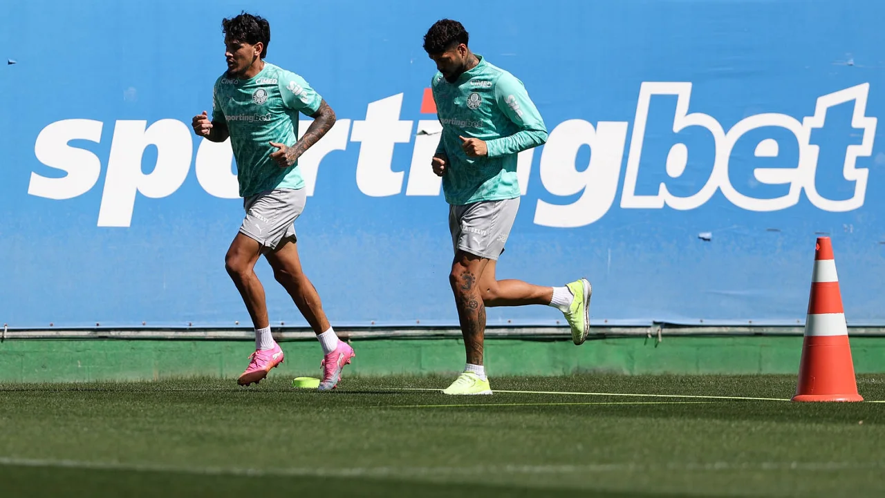 Dupla vai a campo em reapresentação do Palmeiras, mas segue como dúvida para pegar o Internacional
