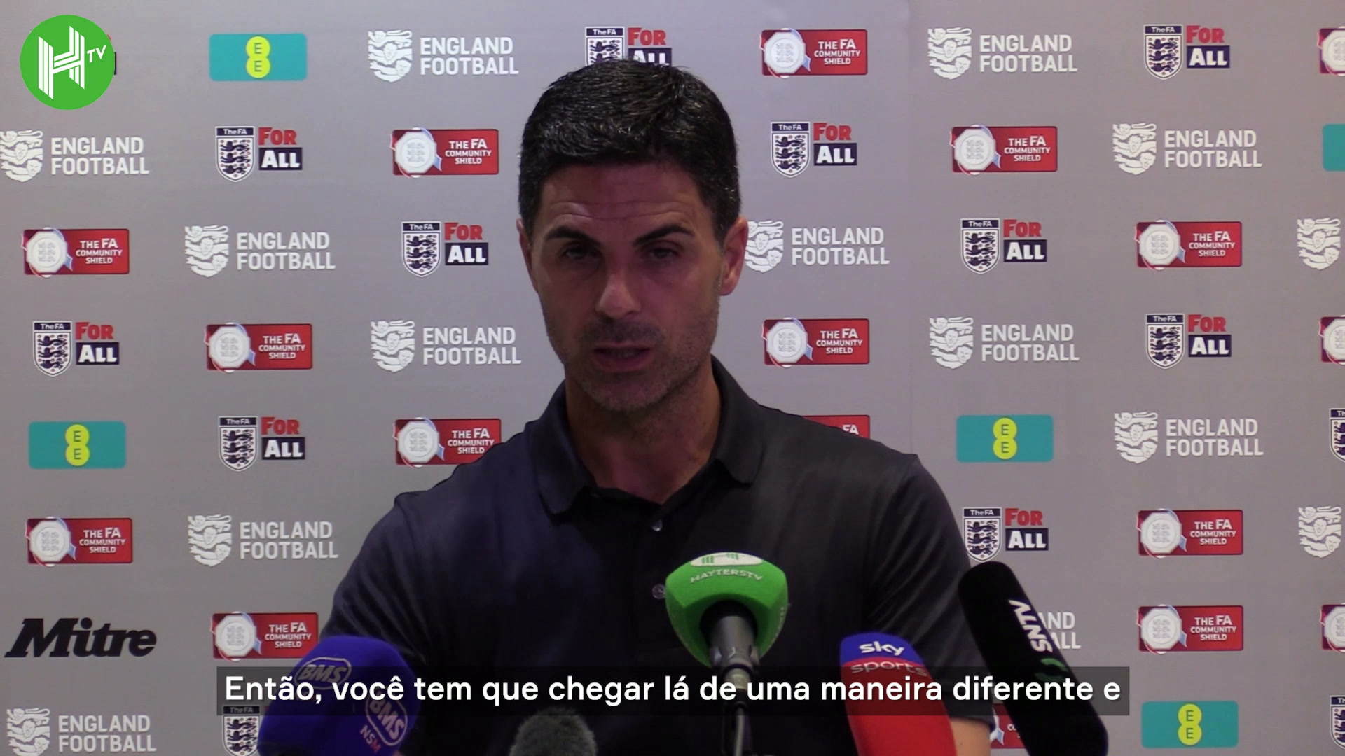 Arteta elogia fome de vitória do Arsenal na conquista da Community Shield