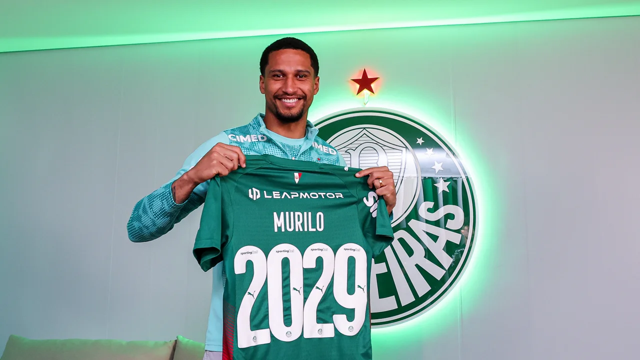 De contrato renovado, Murilo ressalta papel de liderança e diz que se sente em casa no Palmeiras