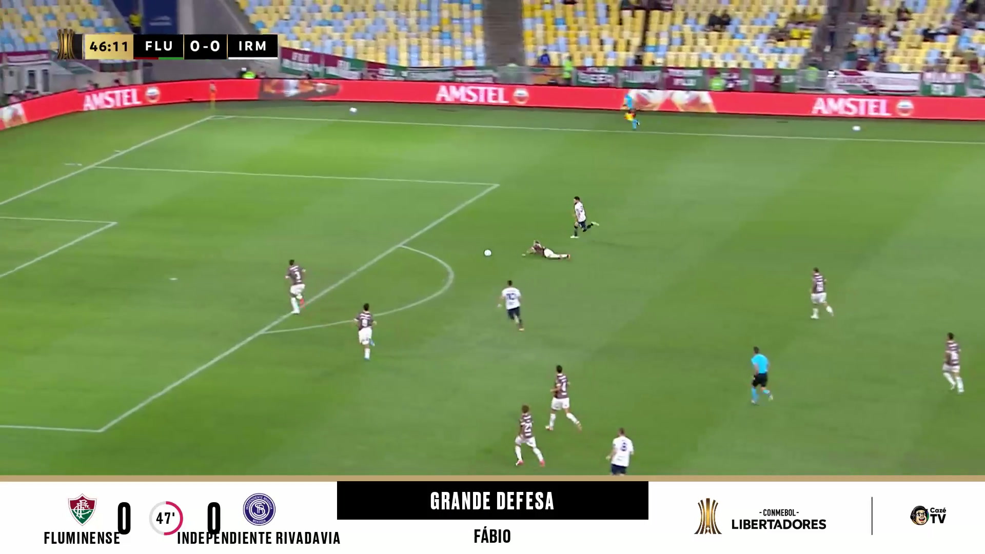Fábio incrível! Goleiro faz milagre cara a cara e salva o Fluminense na Libertadores