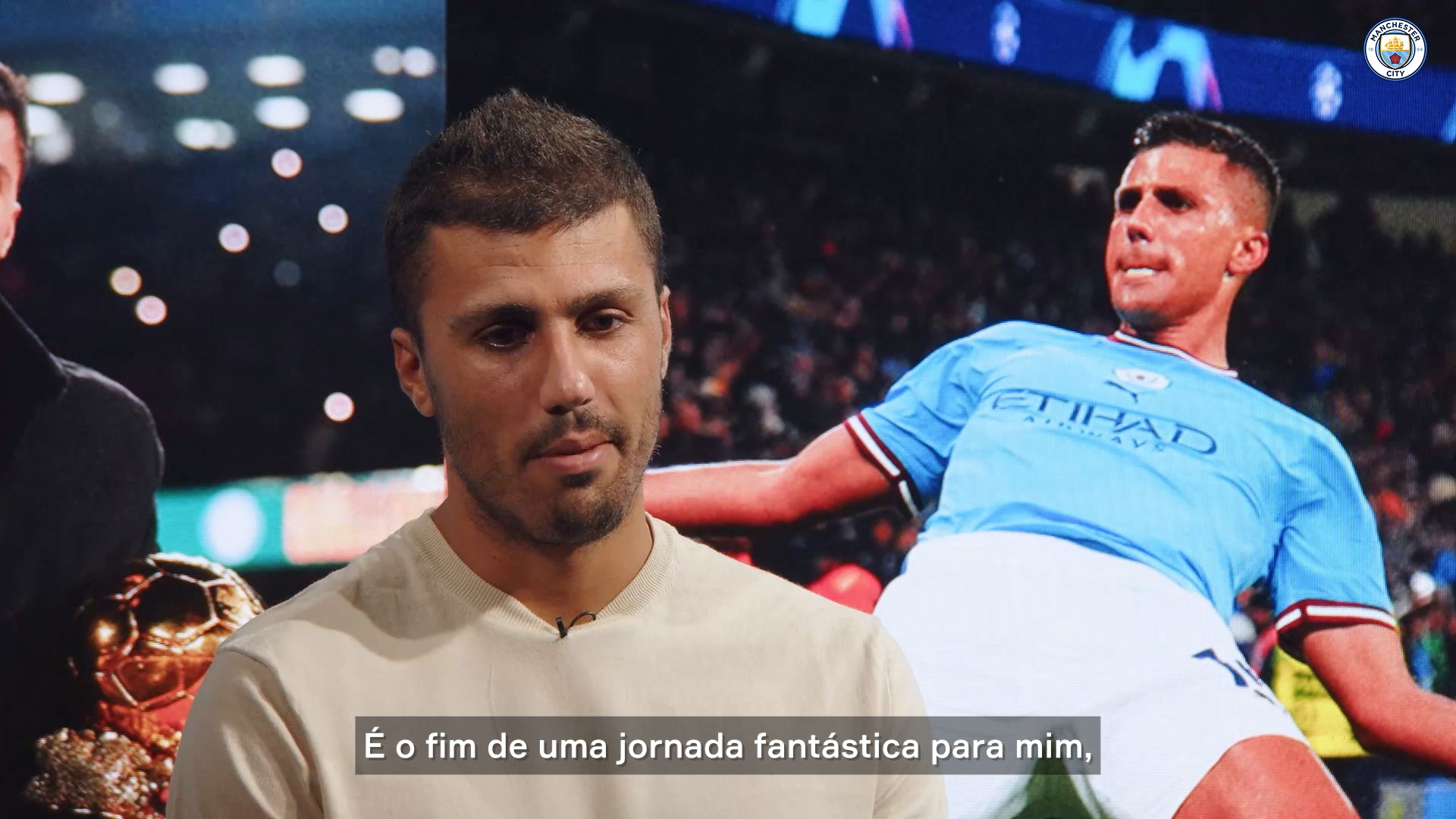 Rodri se despede dos torcedores do City após transferência para o Barcelona