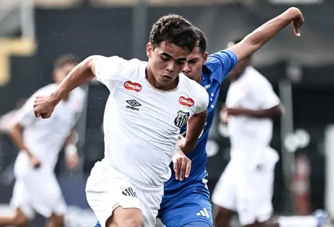 Santos empata com Cruzeiro e perde chance de entrar no G8 do Brasileiro sub-17