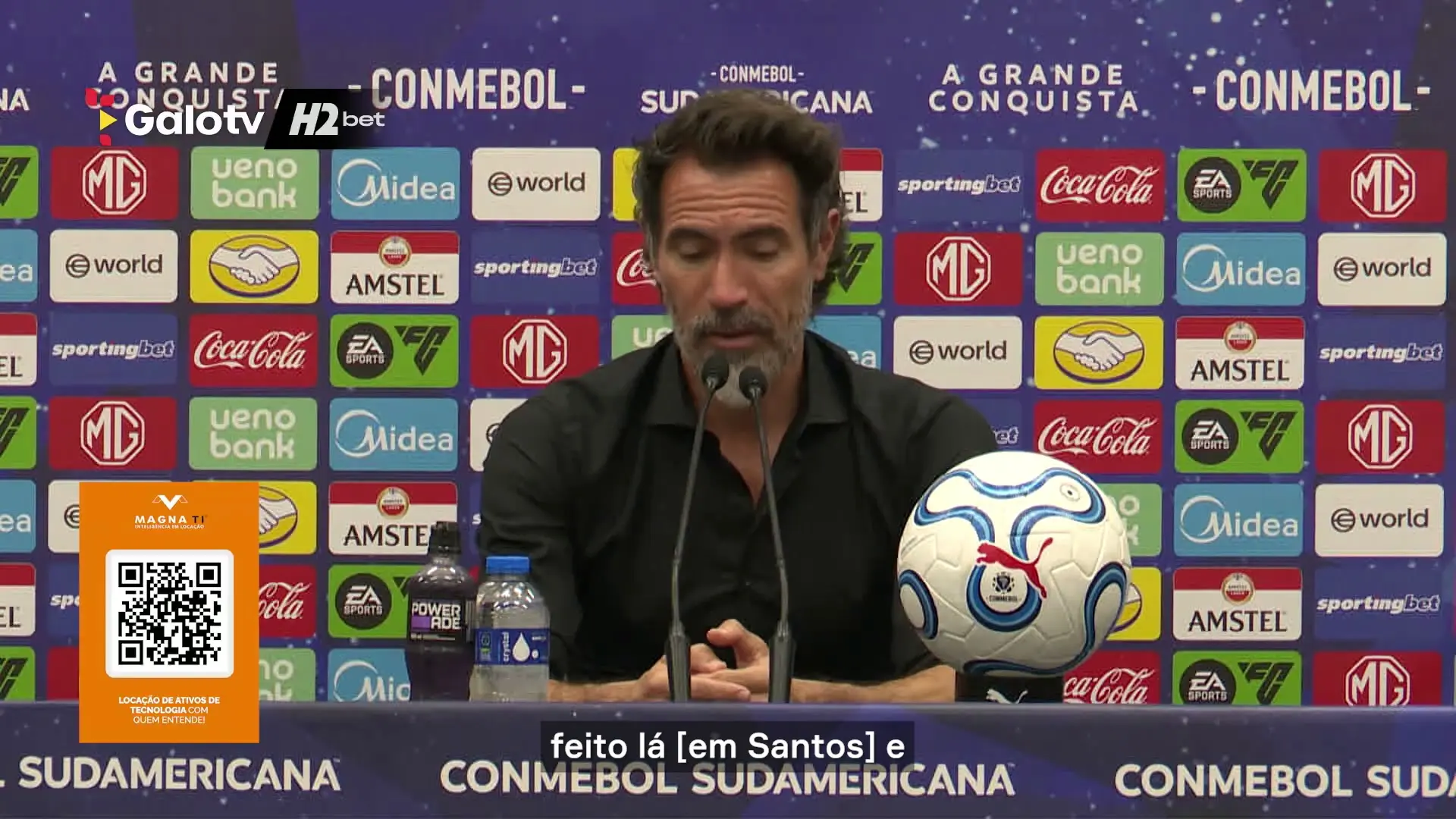 Domínguez destaca ‘outra cara’ do Galo e atmosfera criada com a torcida
