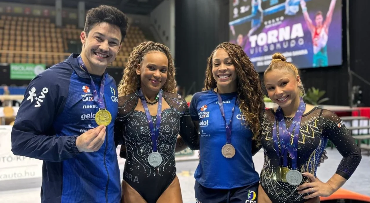 Brasil encerra Copa do Mundo de Ginástica na Hungria com seis medalhas