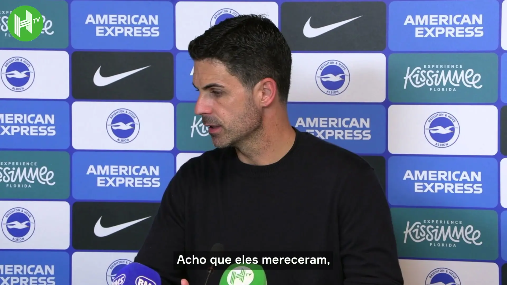 Arteta admite que o Arsenal falhou no básico após dura derrota para o Brighton
