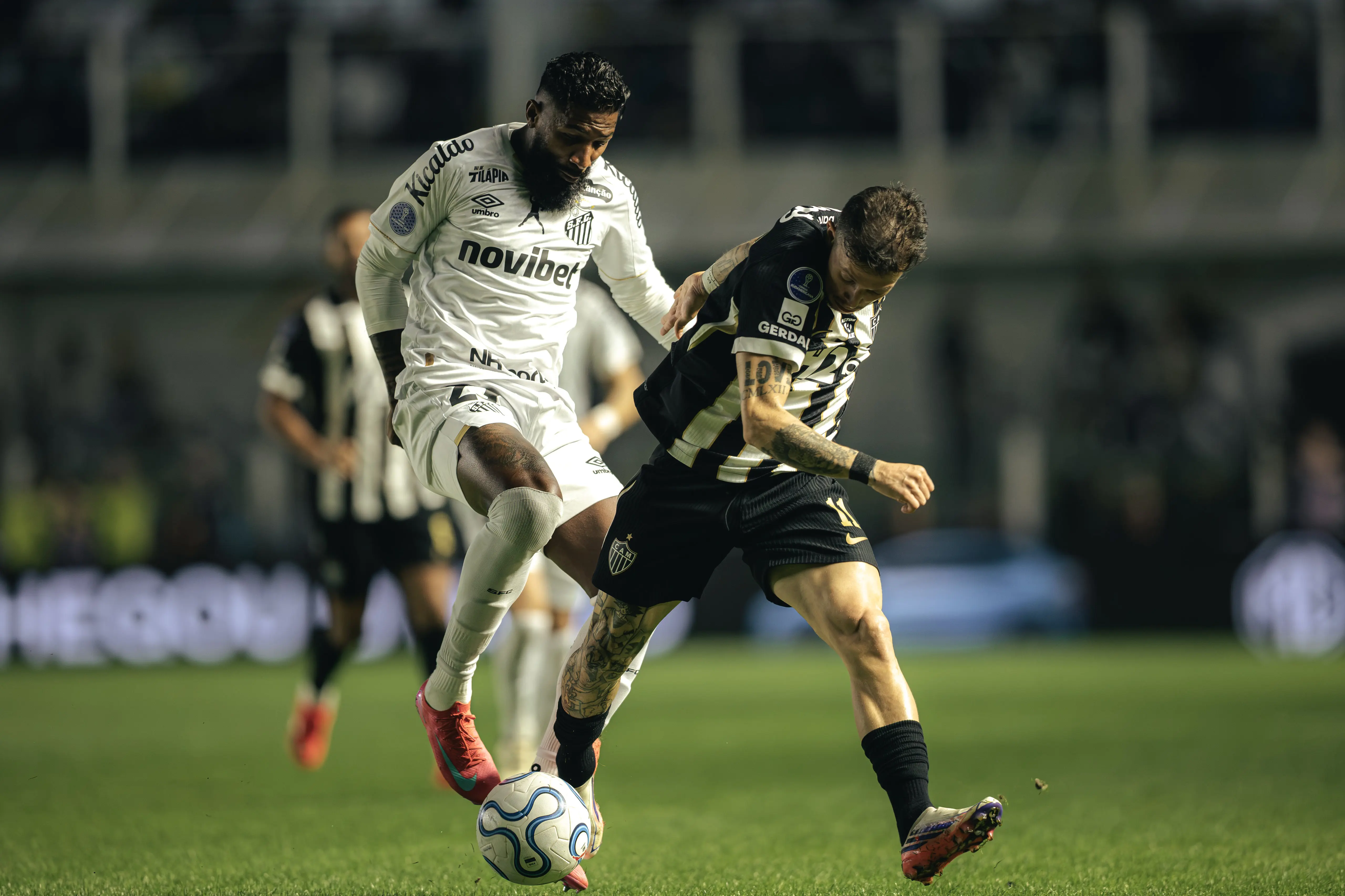 Santos x Atlético-MG: veja fotos do duelo pelas quartas de final da Sul-Americana