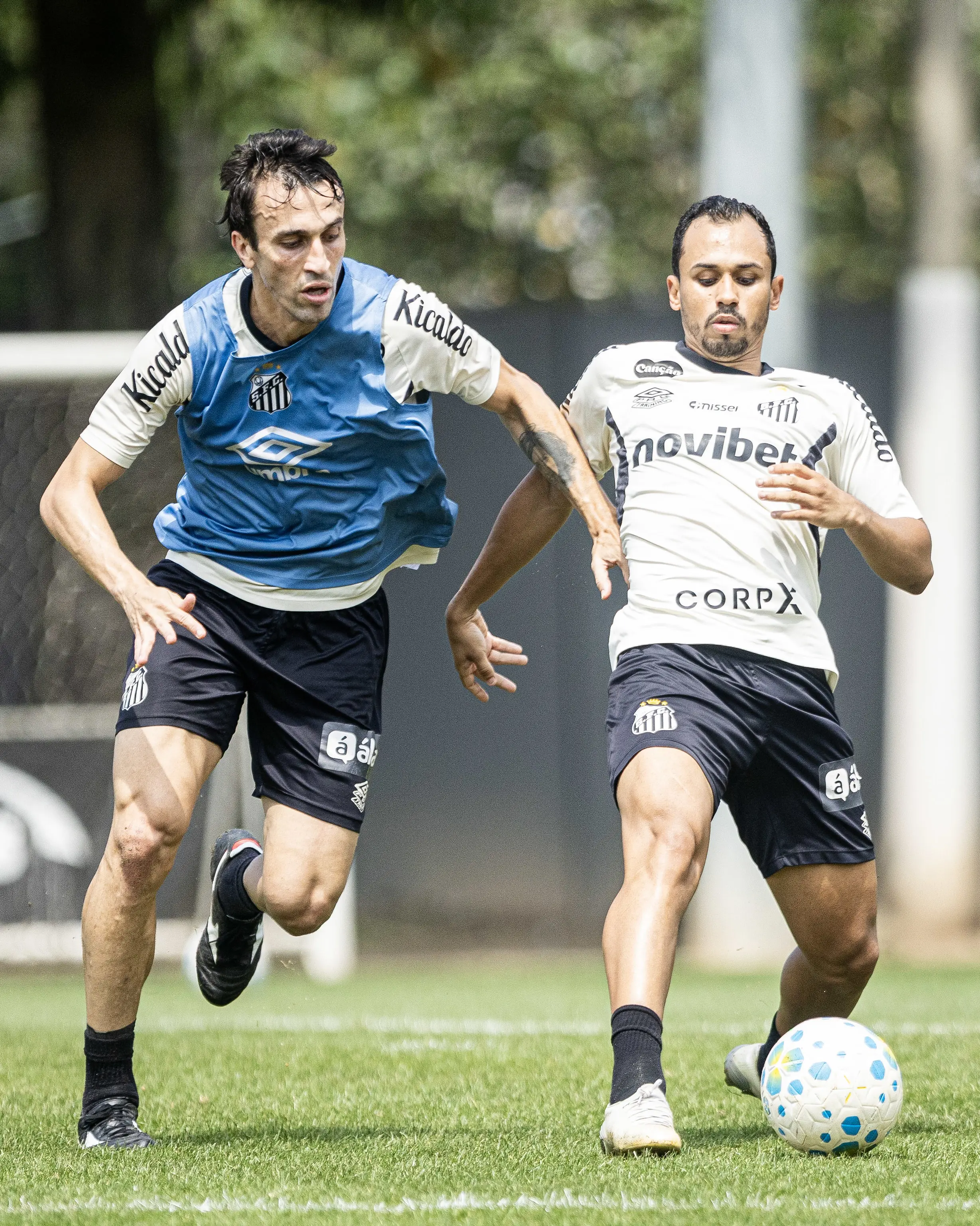 Santos treina e Neymar volta a campo em sua transição