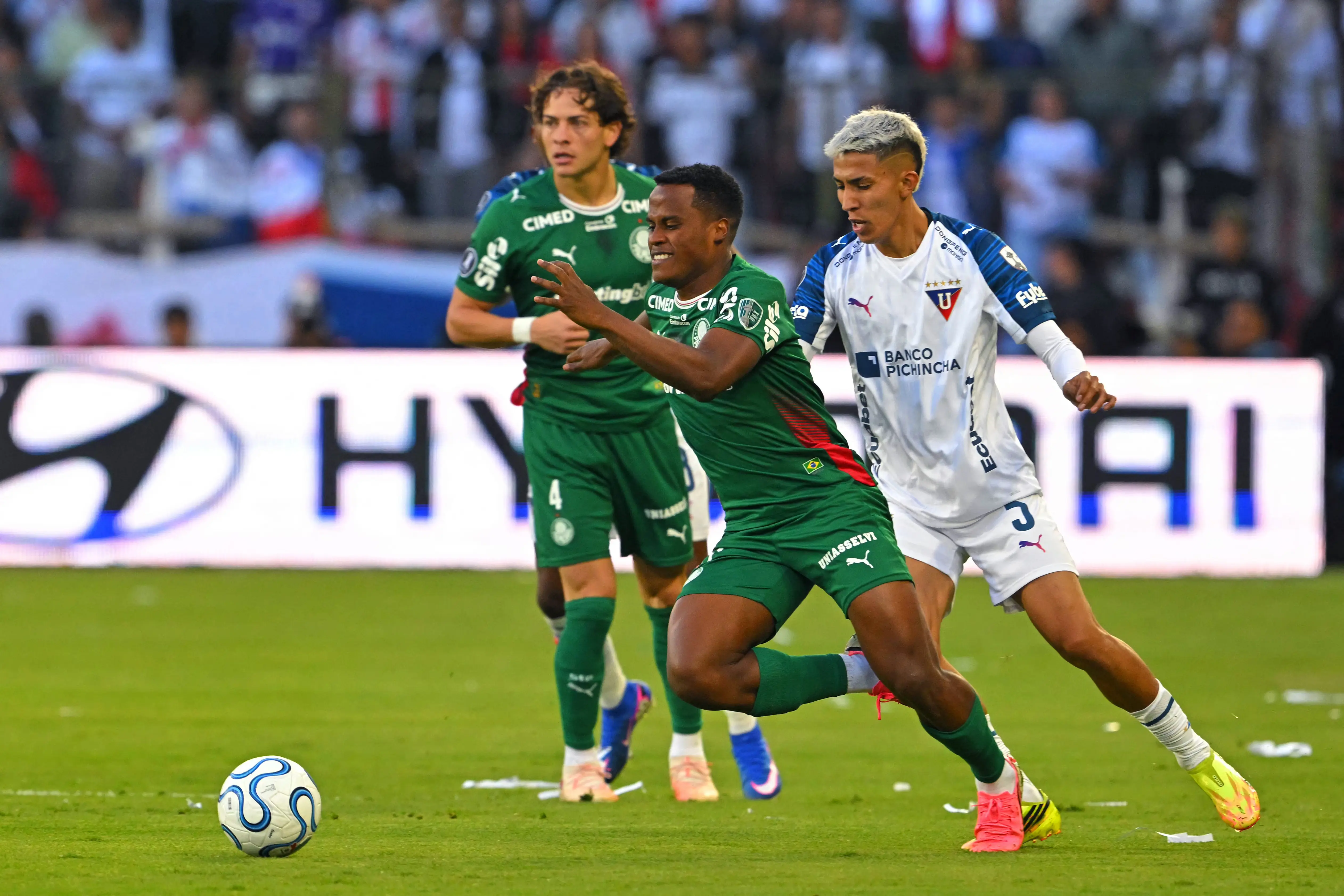 LDU-EQU x Palmeiras: veja fotos da partida de volta das quartas da Libertadores