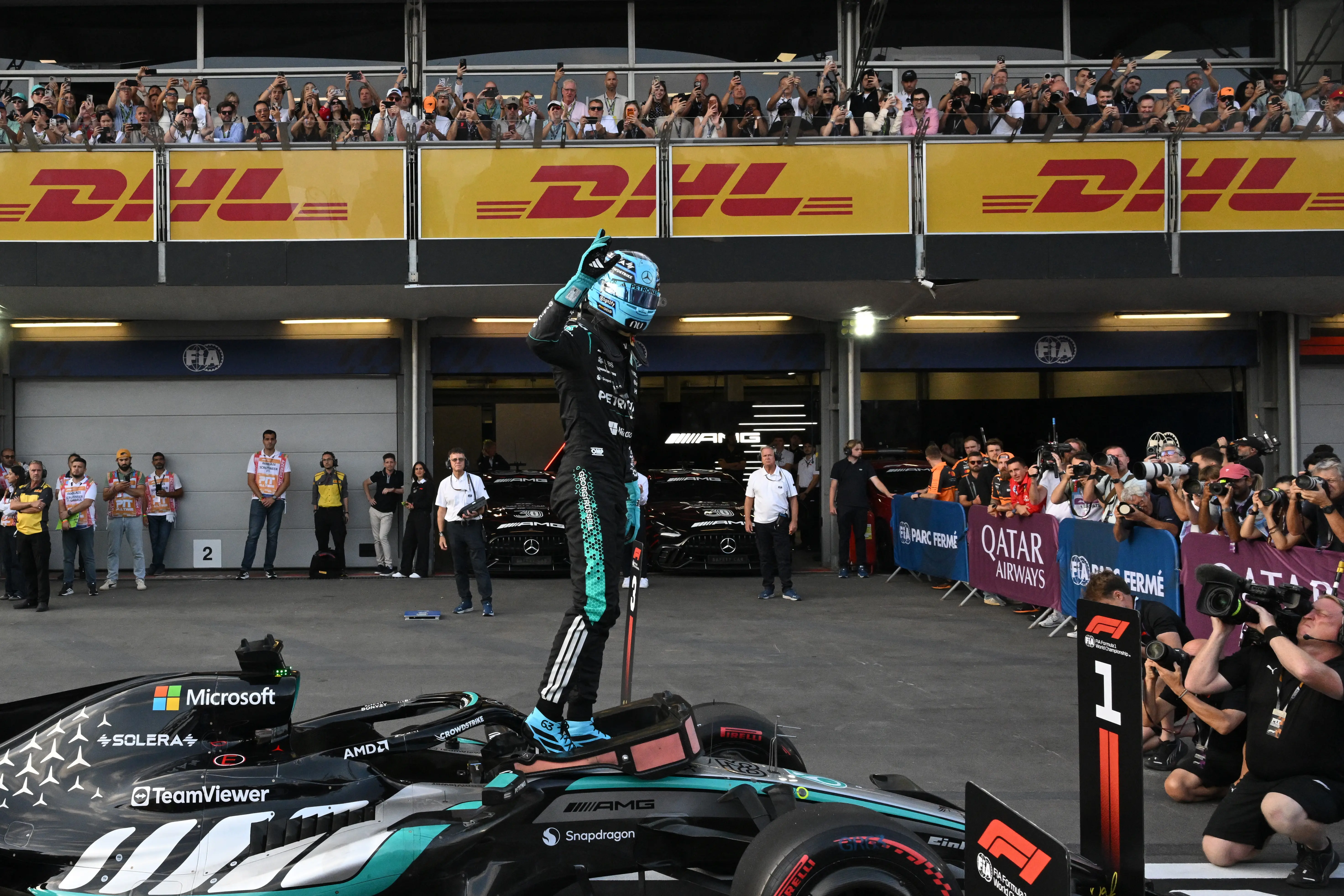 George Russel conquista a pole do GP do Azerbaijão de F1; Bortoleto é 17º