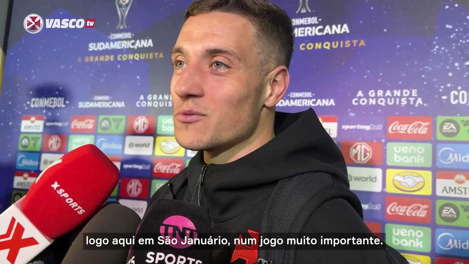 Bruno Duarte celebra primeiro gol e classificação ‘muito importante’ do Vasco
