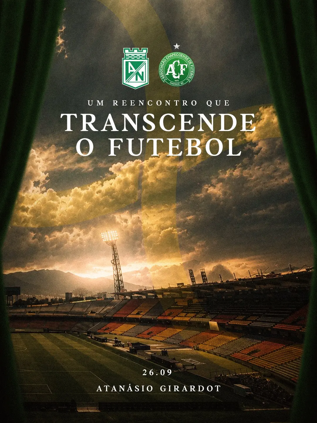Chapecoense e Atlético Nacional farão amistoso na Colômbia dez anos após acidente aéreo