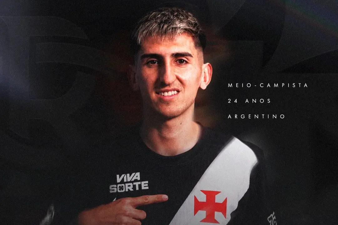 Vasco anuncia meia argentino Alan Lescano como novo reforço para a temporada