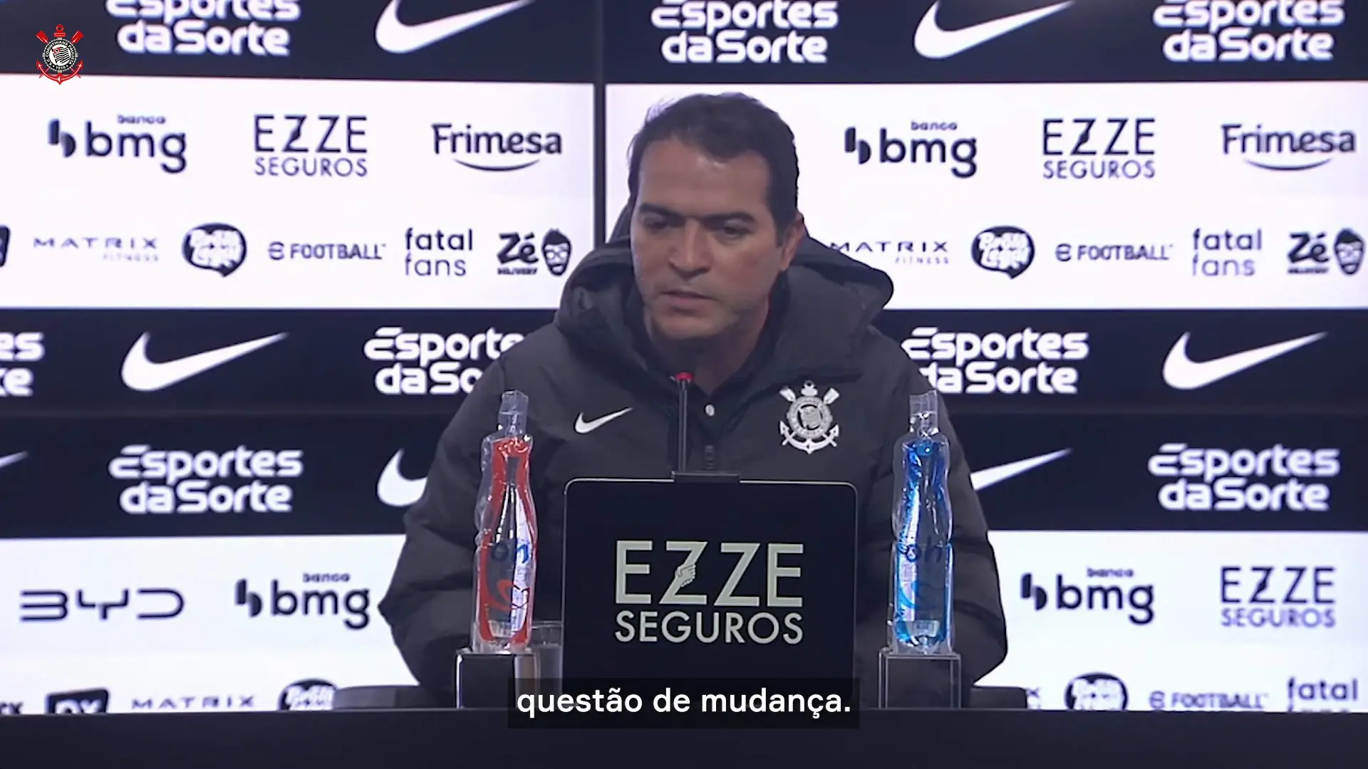 Marcelo Paz sobre comando do Timão: “Não passa pela nossa cabeça qualquer mudança”