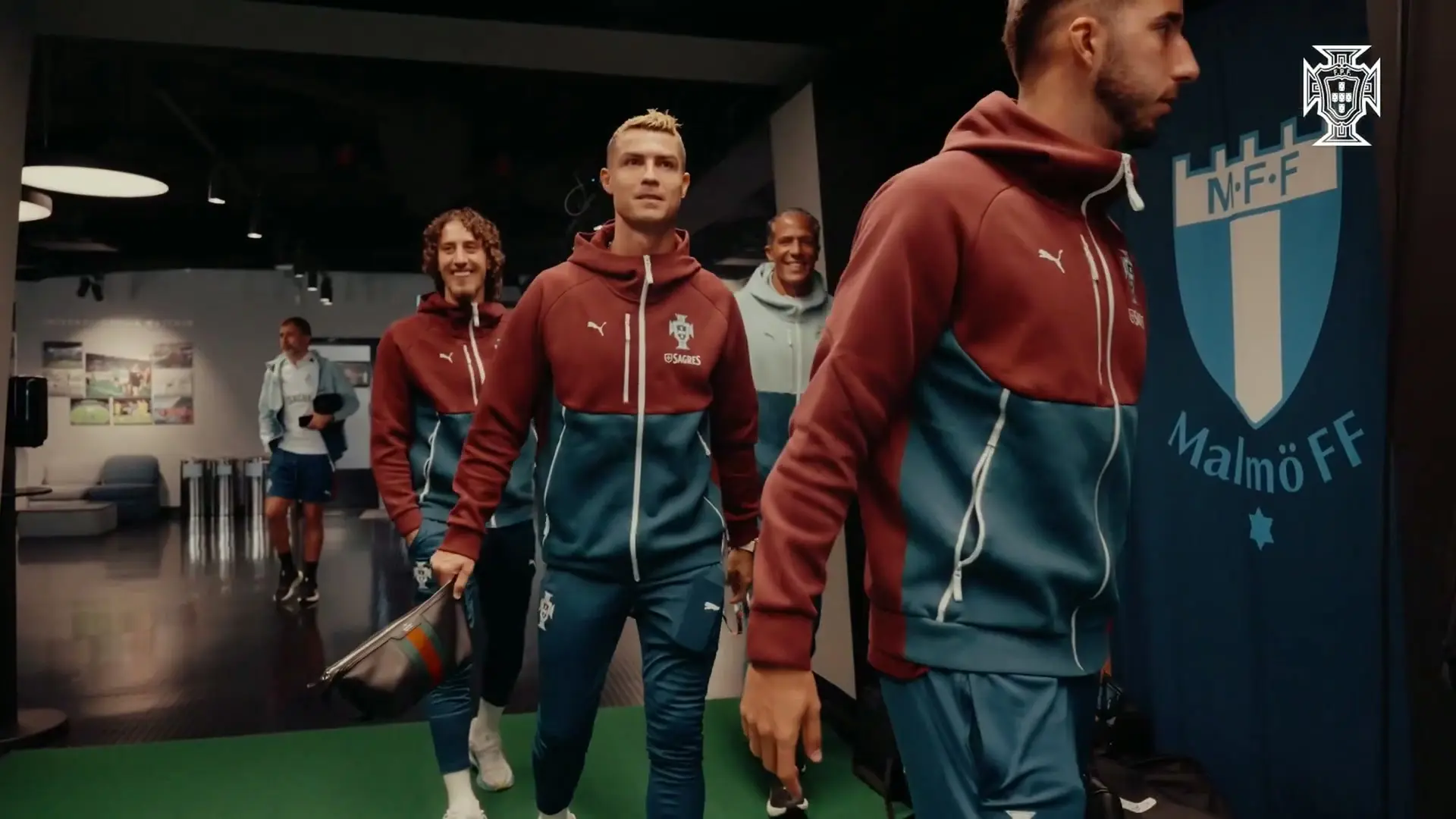 Portugal treina na Suécia antes de duelo com a Dinamarca