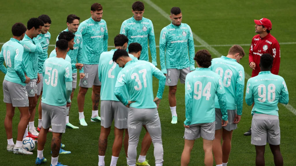 Veja fotos do treino do Palmeiras antes da decisão contra a LDU