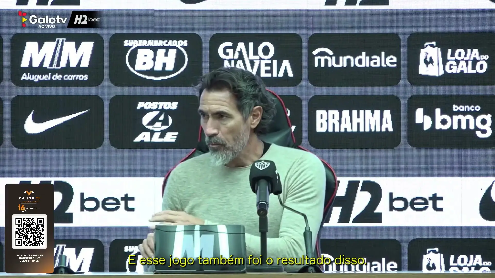 Eduardo Dominguez fala expectativas para jogo contra o Santos