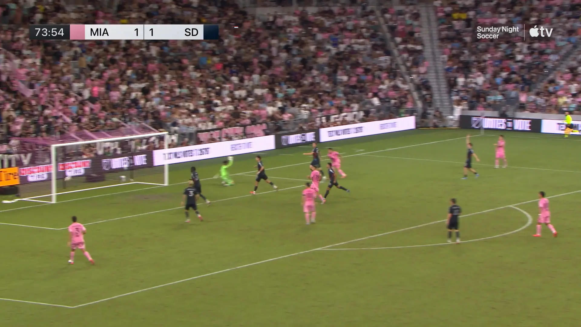 O uruguaio Suárez coloca o Inter Miami na frente contra o San Diego FC!