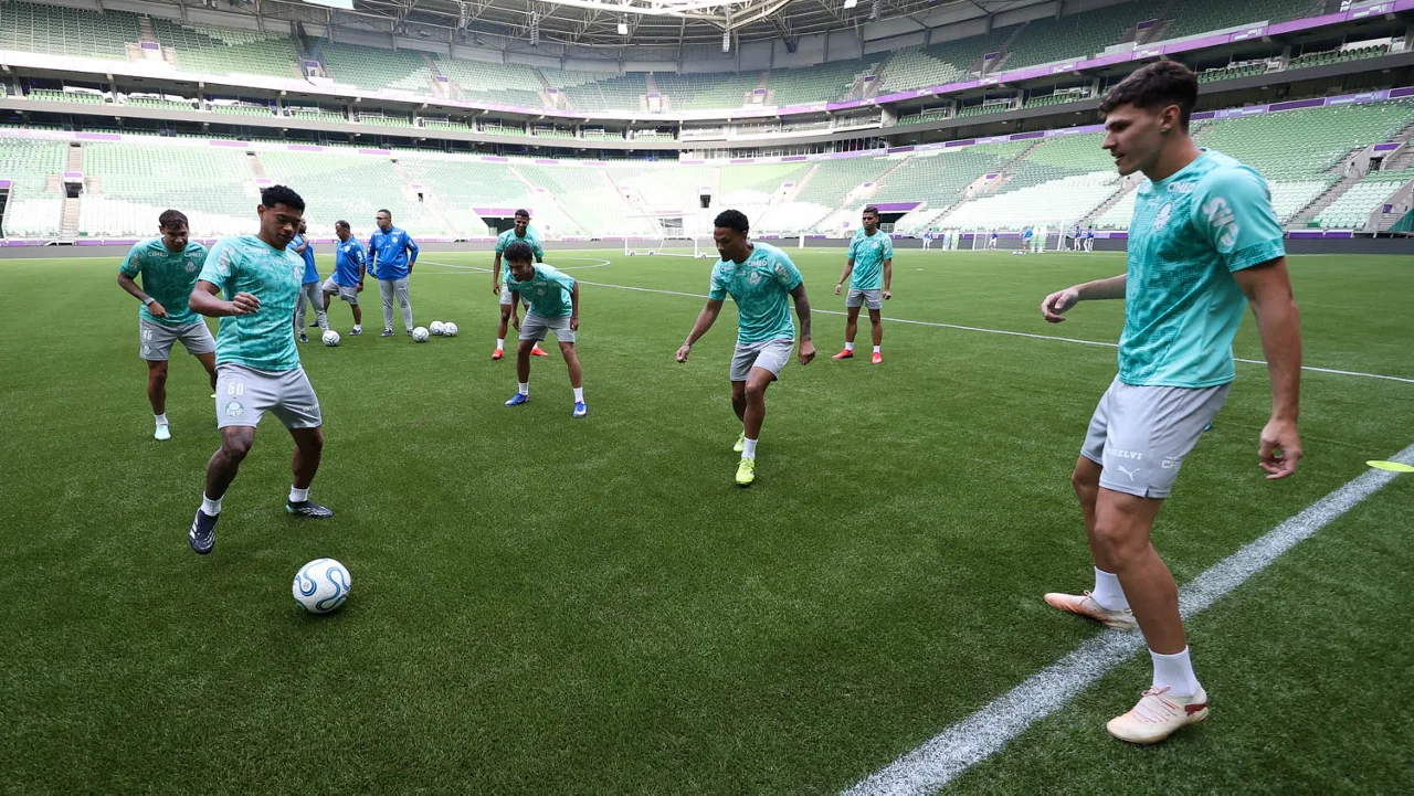 Veja fotos do treino do Palmeiras desta terça-feira