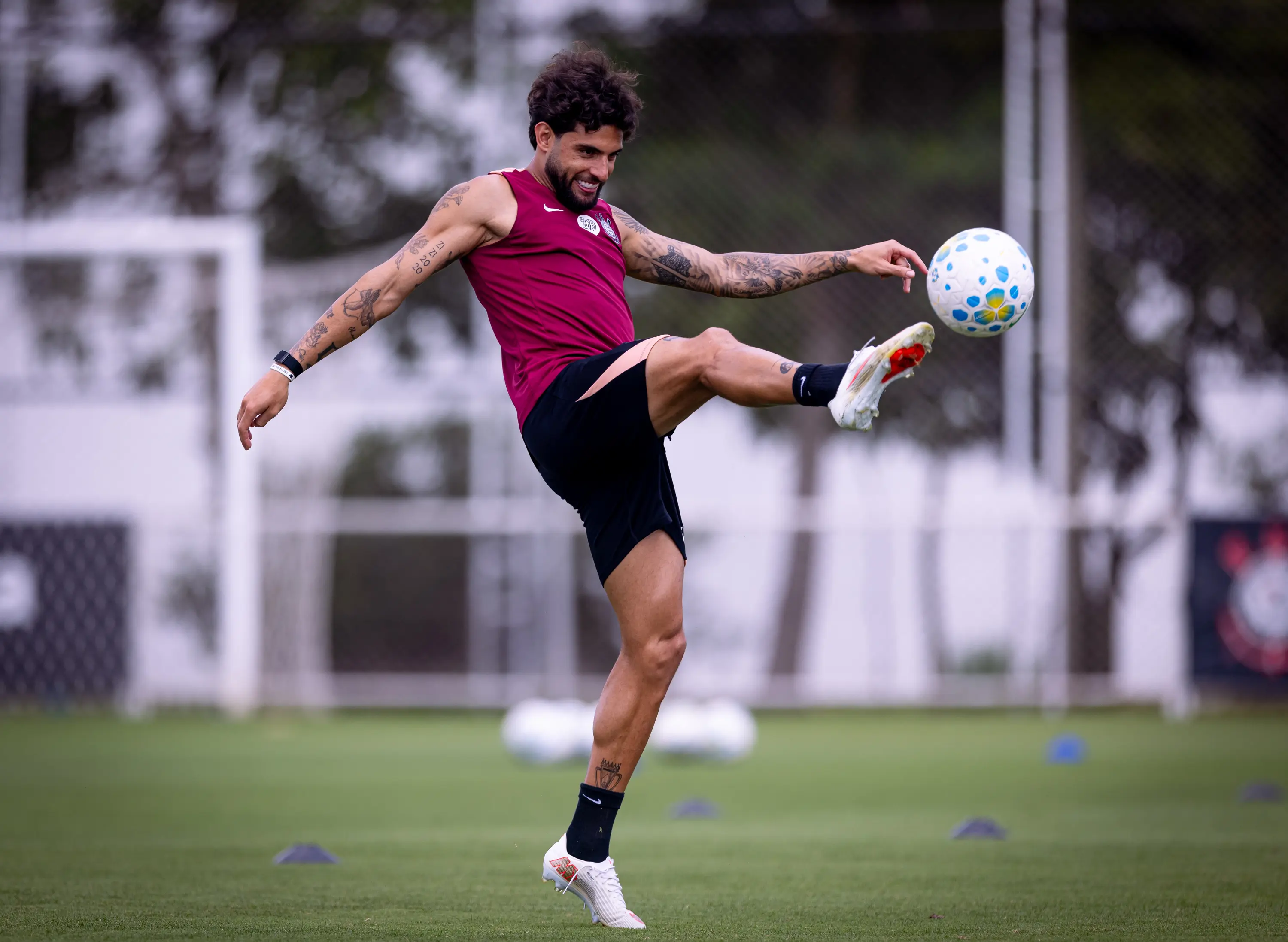 Veja fotos do último treino do Corinthians antes do Derby