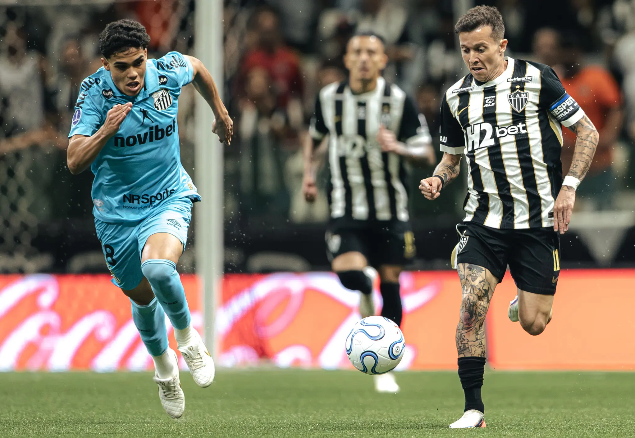 Atlético-MG x Santos: siga o tempo real do jogo pelo Campeonato Brasileiro