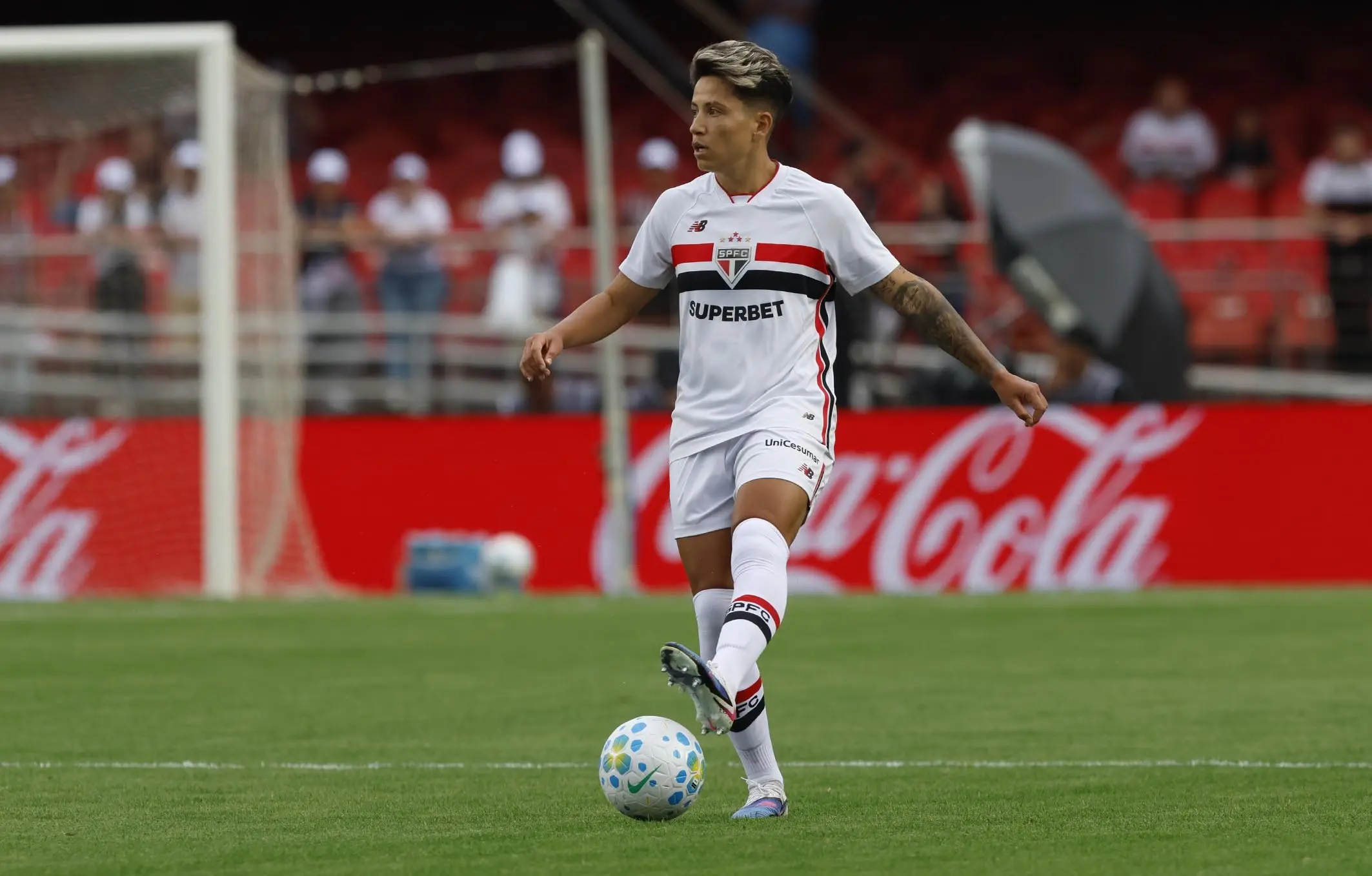 Bia Menezes explica gol do títul do São Paulo e comenta quebra de hegemonia: “Ninguém dava nada para nós”