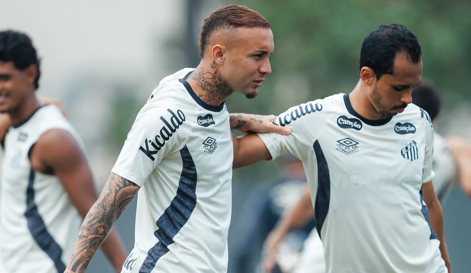Veja fotos do último treino do Santos antes de enfrentar o Atlético-MG