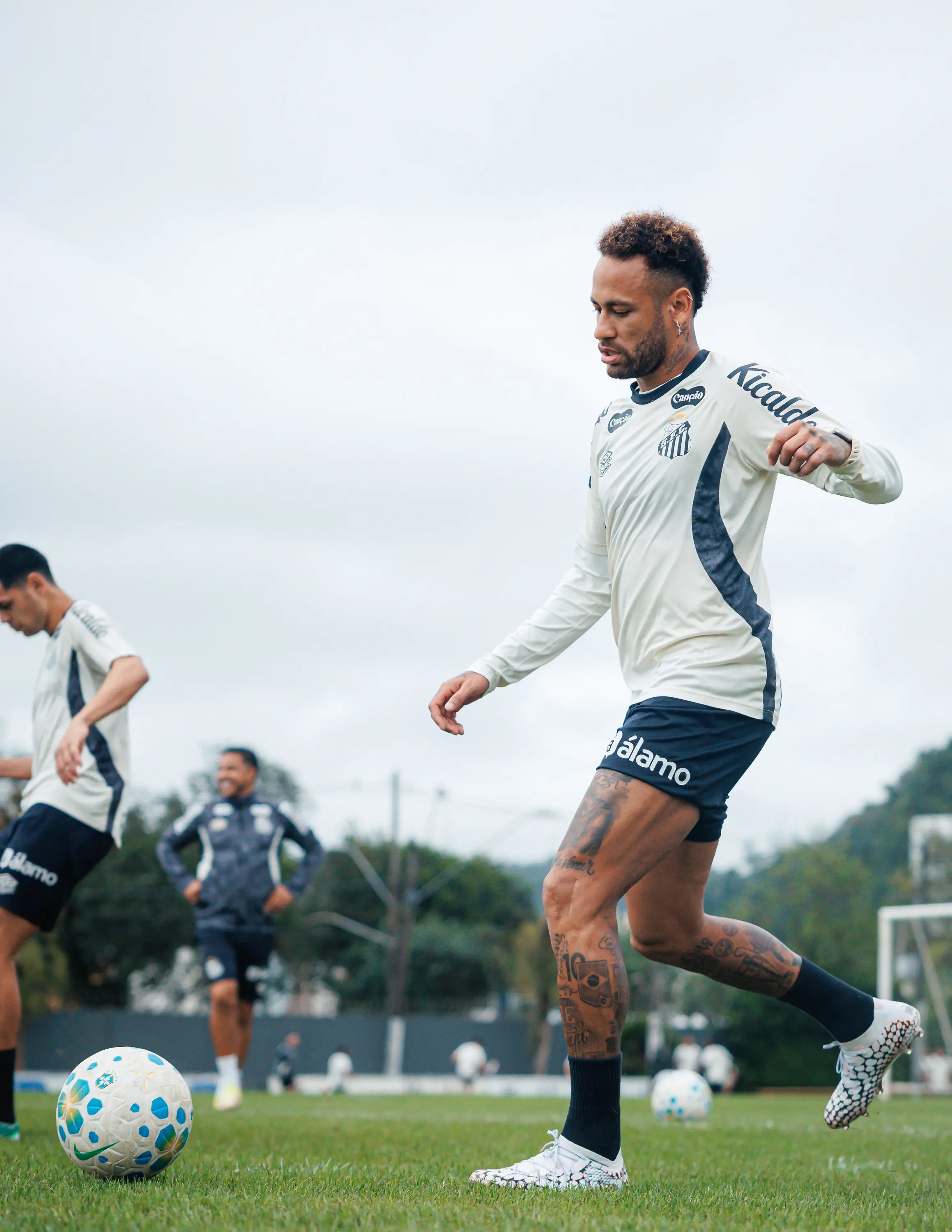 Santos segue focado para duelo contra o Bahia na Vila Belmiro