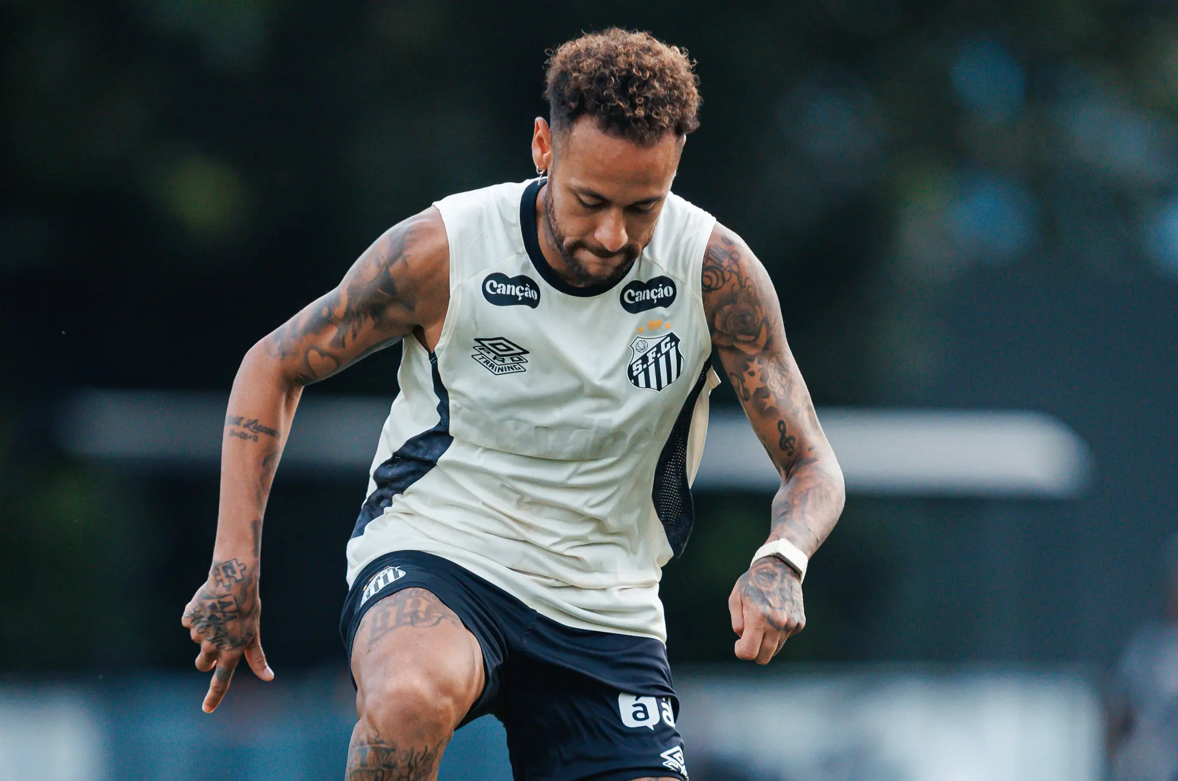 Santos faz treino tático e finaliza preparação para pegar o Bahia; veja provável escalação