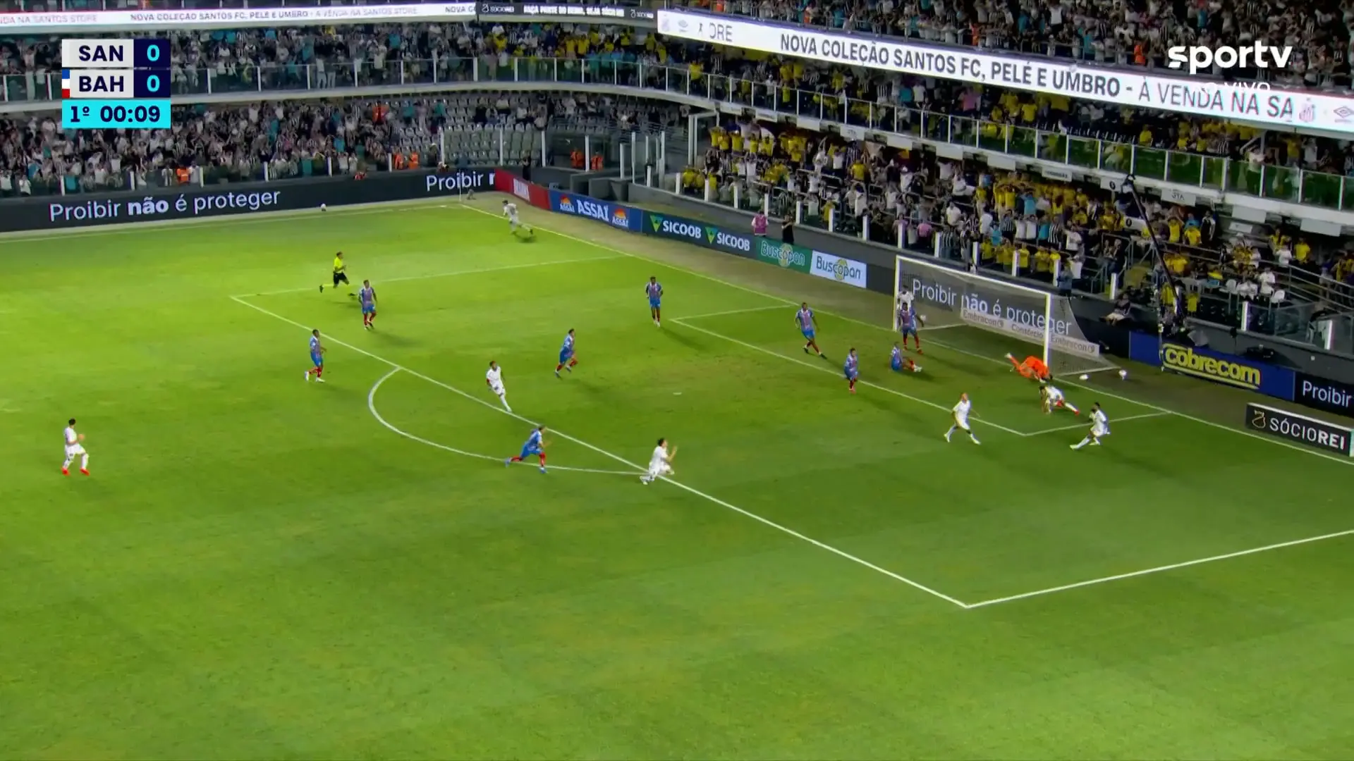 Melhores momentos: Santos 1 x 1 Bahia pelo Brasileirão