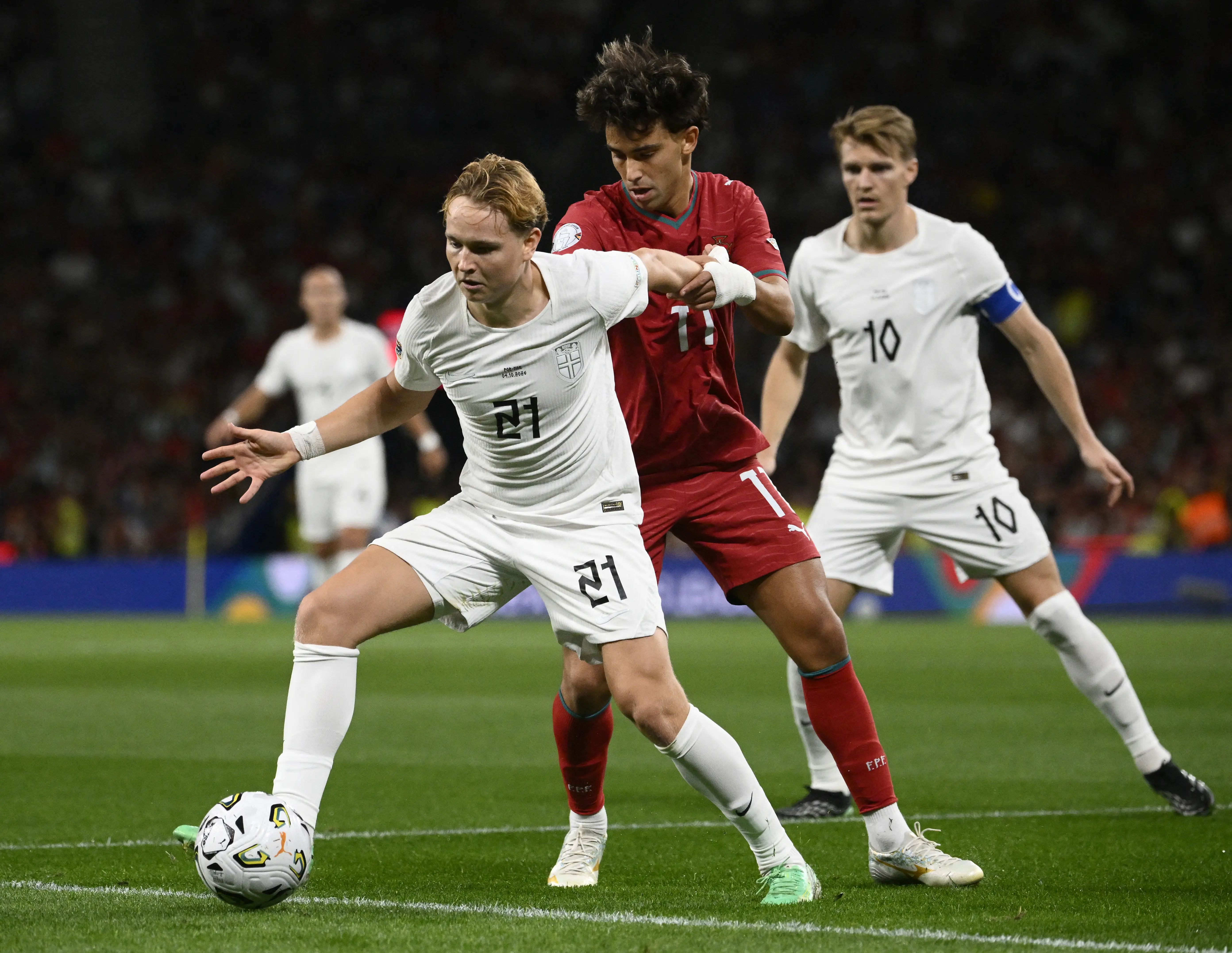 Veja fotos do duelo entre Portugal e Noruega pela Liga das Nações