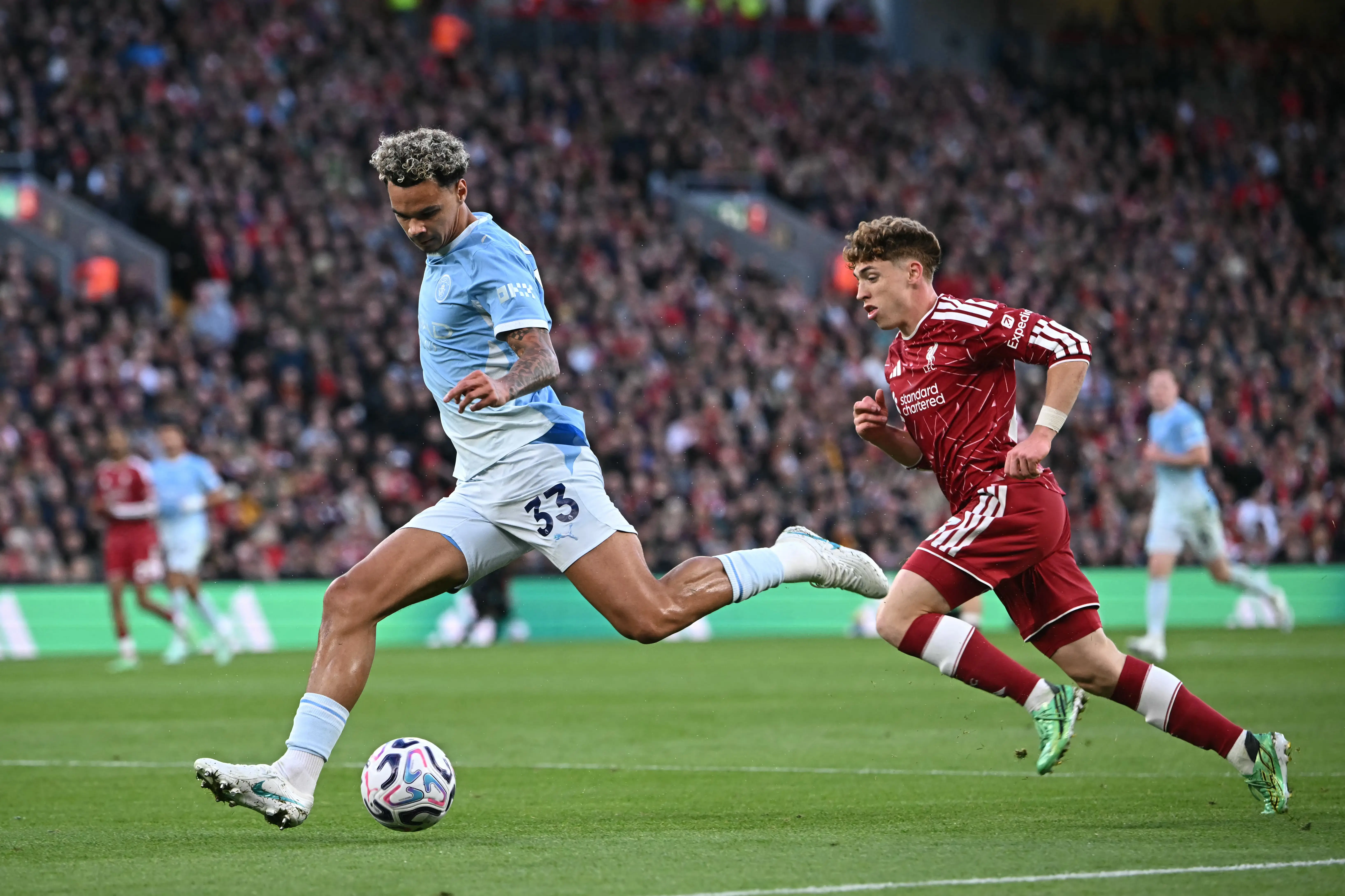 Veja as fotos do confronto entre Liverpool e Manchester City