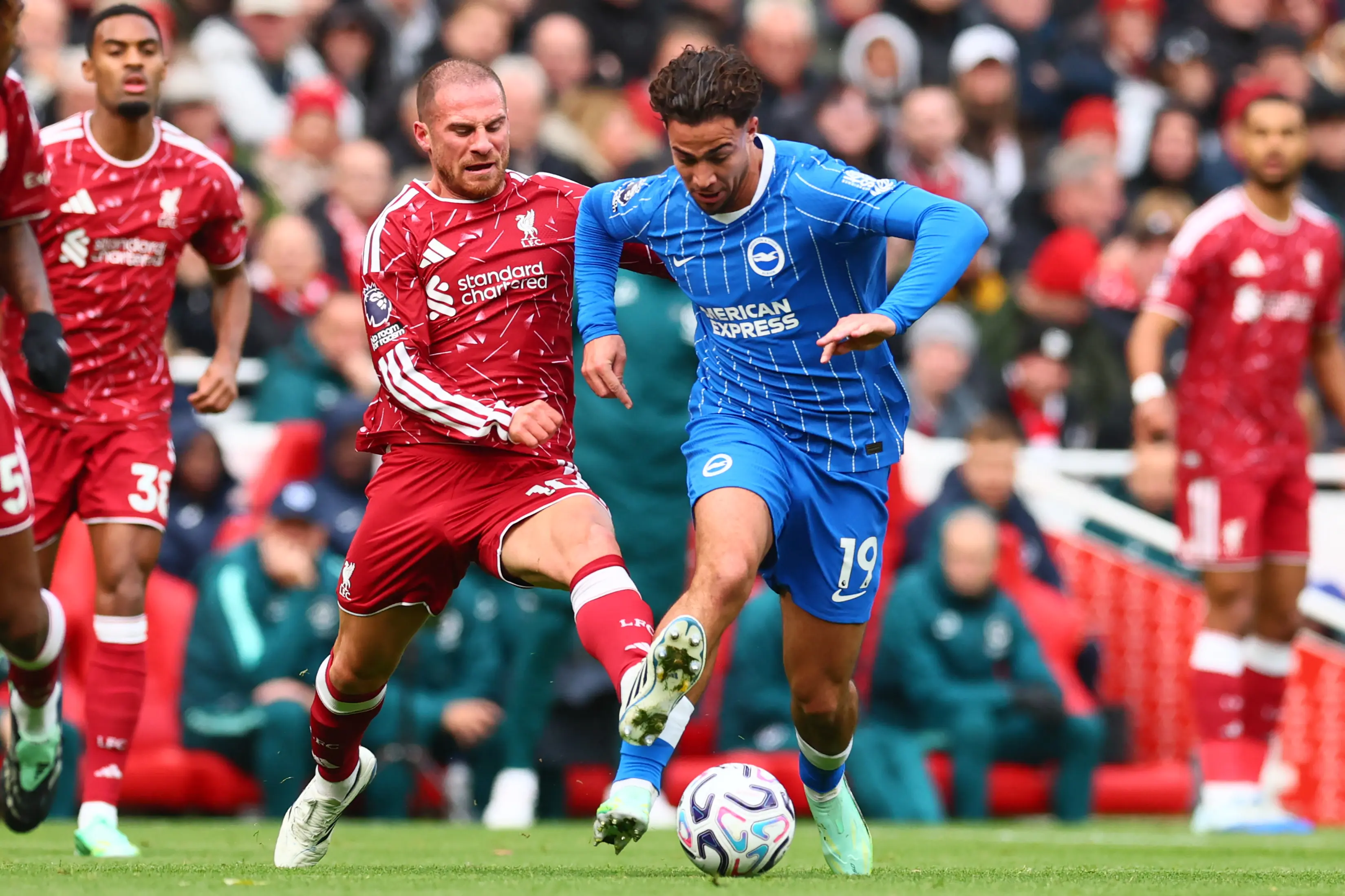 Veja as fotos do confronto entre Liverpool e Brighton