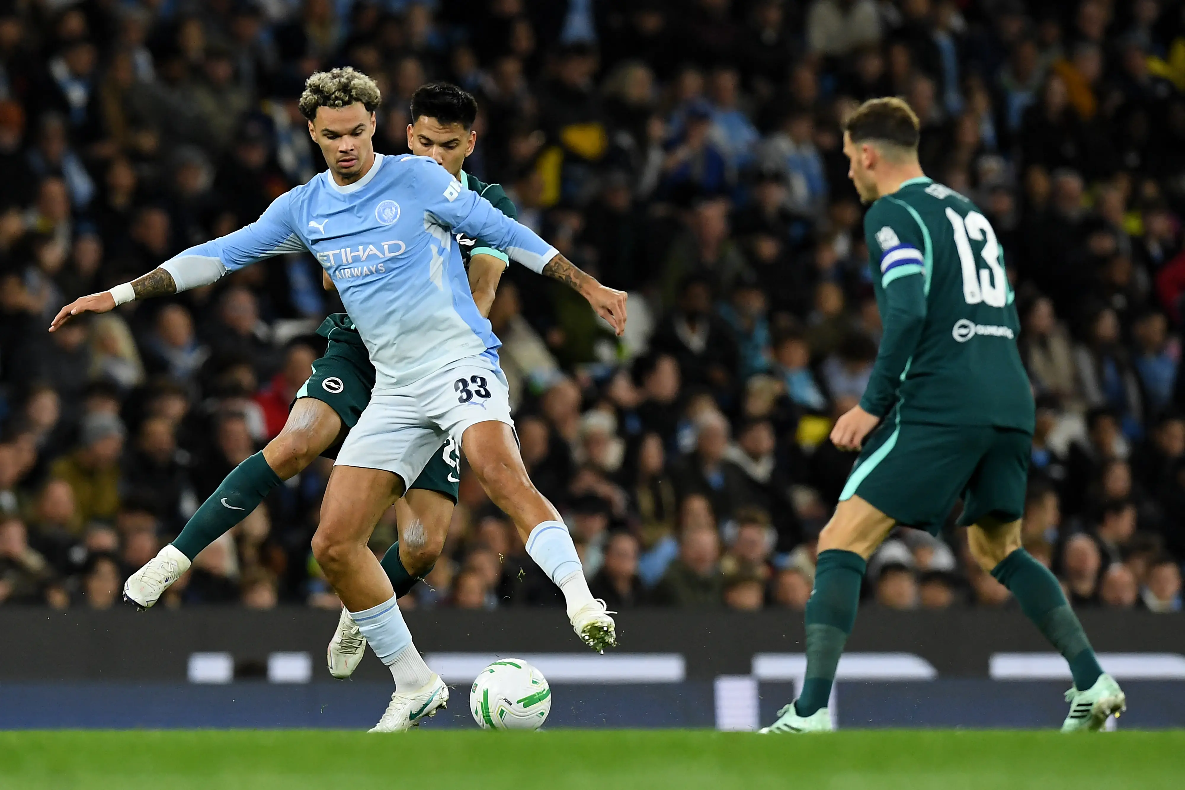 Veja fotos do confronto entre City e Brighton pela Copa da Liga Inglesa
