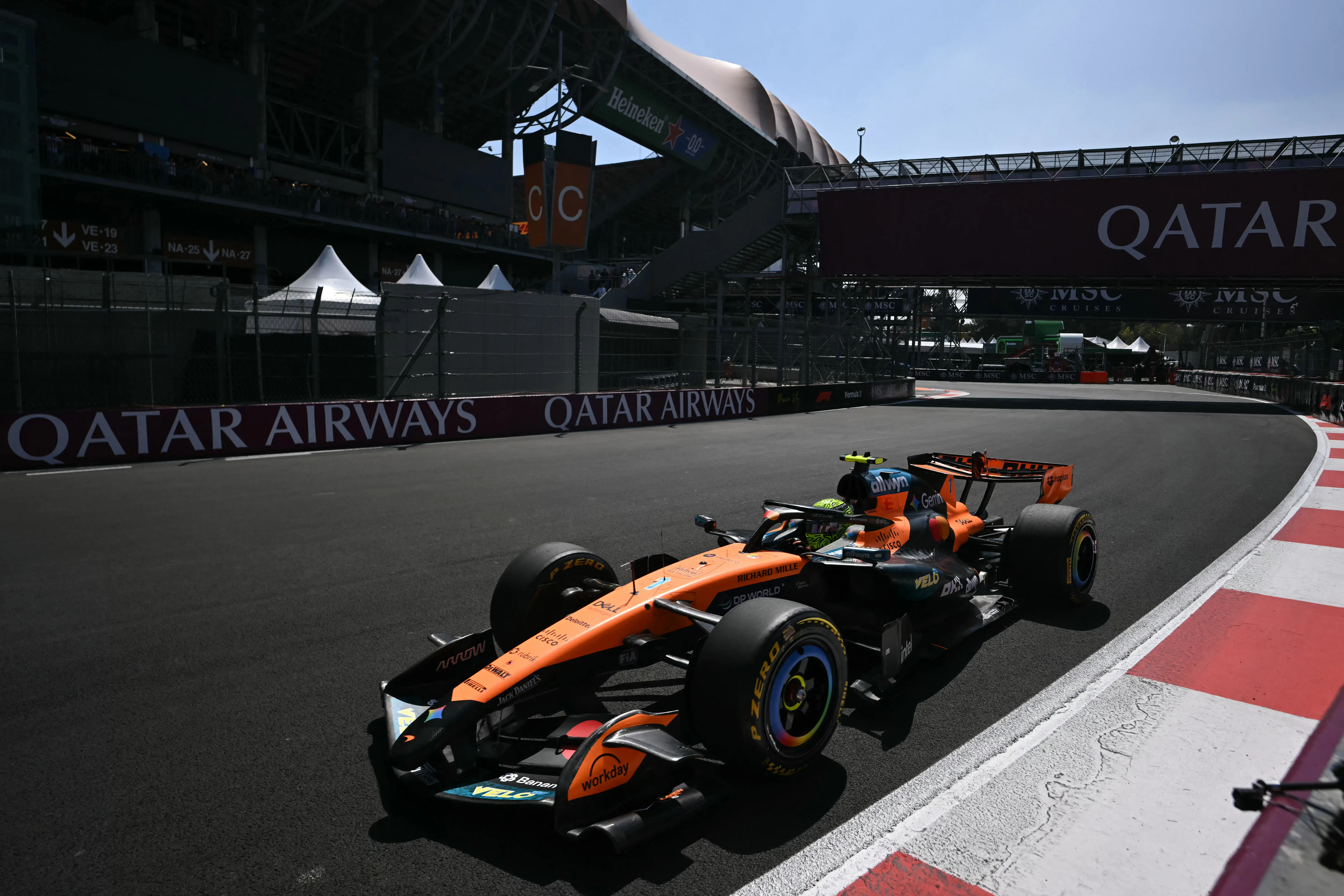 Norris supera Antonelli por um milésimo nos últimos treinos livres do GP do México