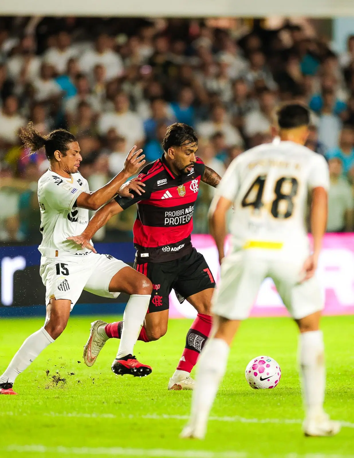 Melhores momentos: Santos 2 x 2 Flamengo pelo Brasileirão